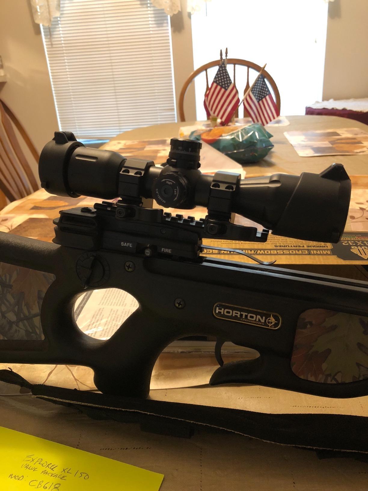 UTG 4X32 1-Inch Crossbow Scope, Pro 5-Step RGB Reticle, QD Rings customer photo 1