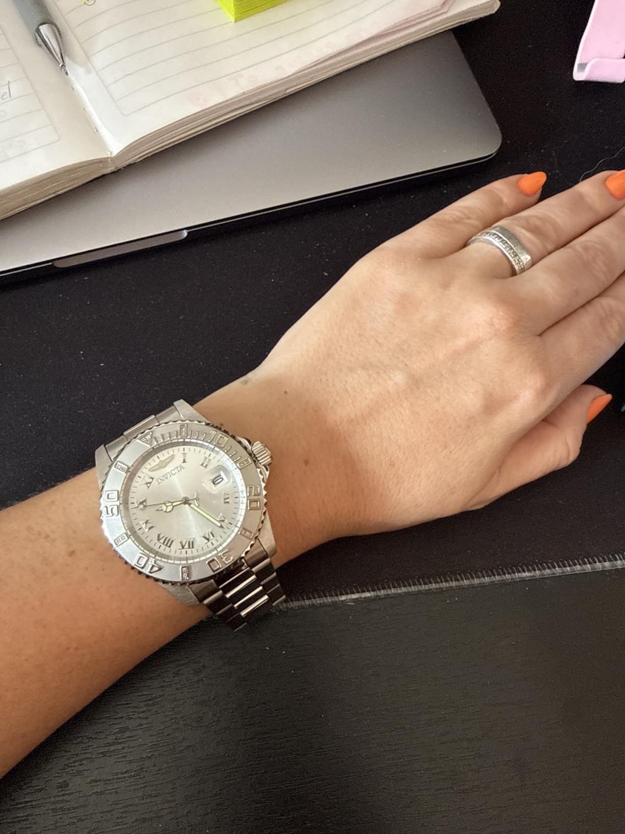 Invicta Women's 12819 Pro Diver Silver Dial Diamond Accented Watch customer photo 1