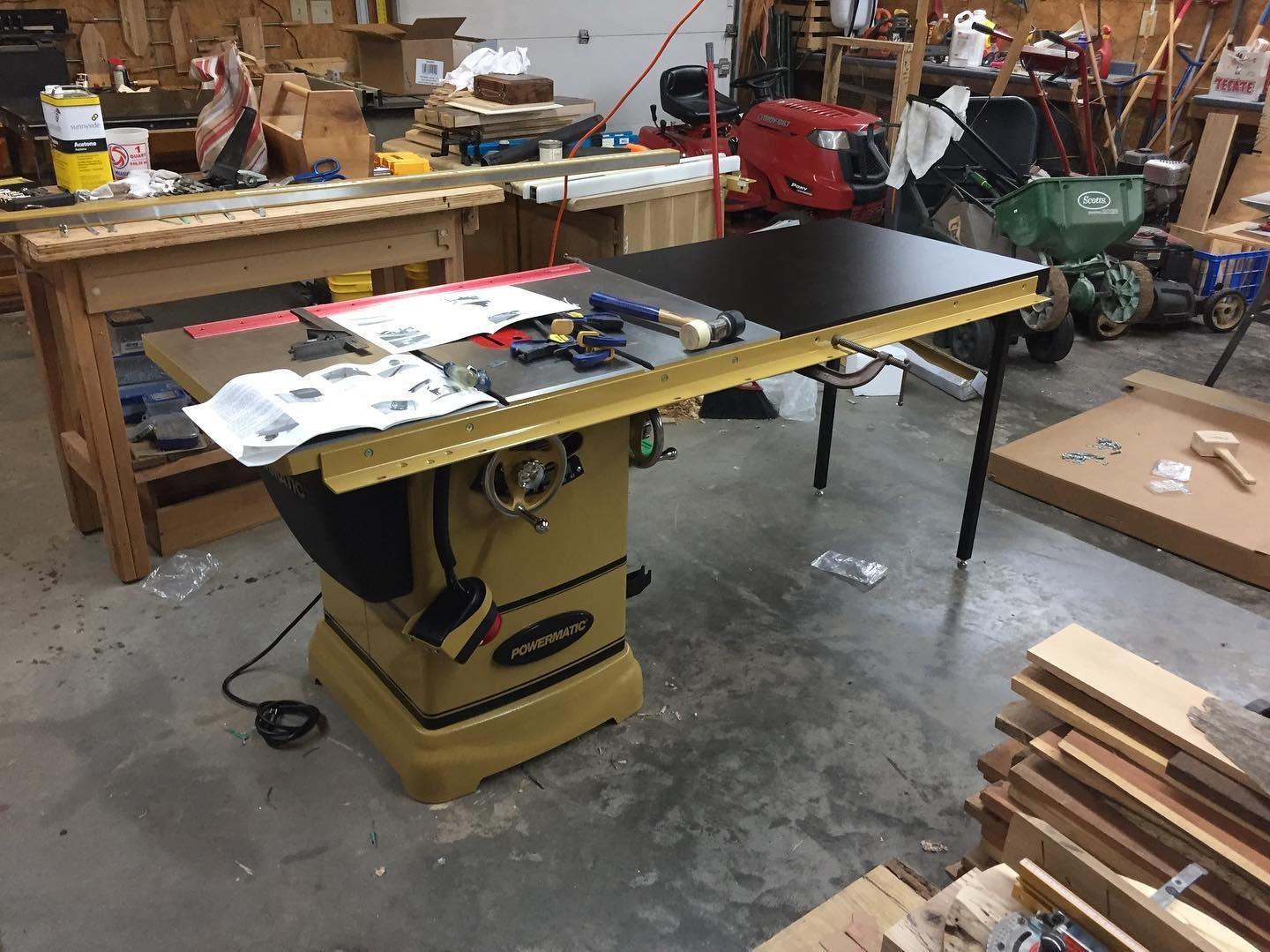 Powermatic PM1000 10-Inch Table Saw, 52-Inch Rip, 1-3/4 HP, 115/230V 1Ph customer photo 1