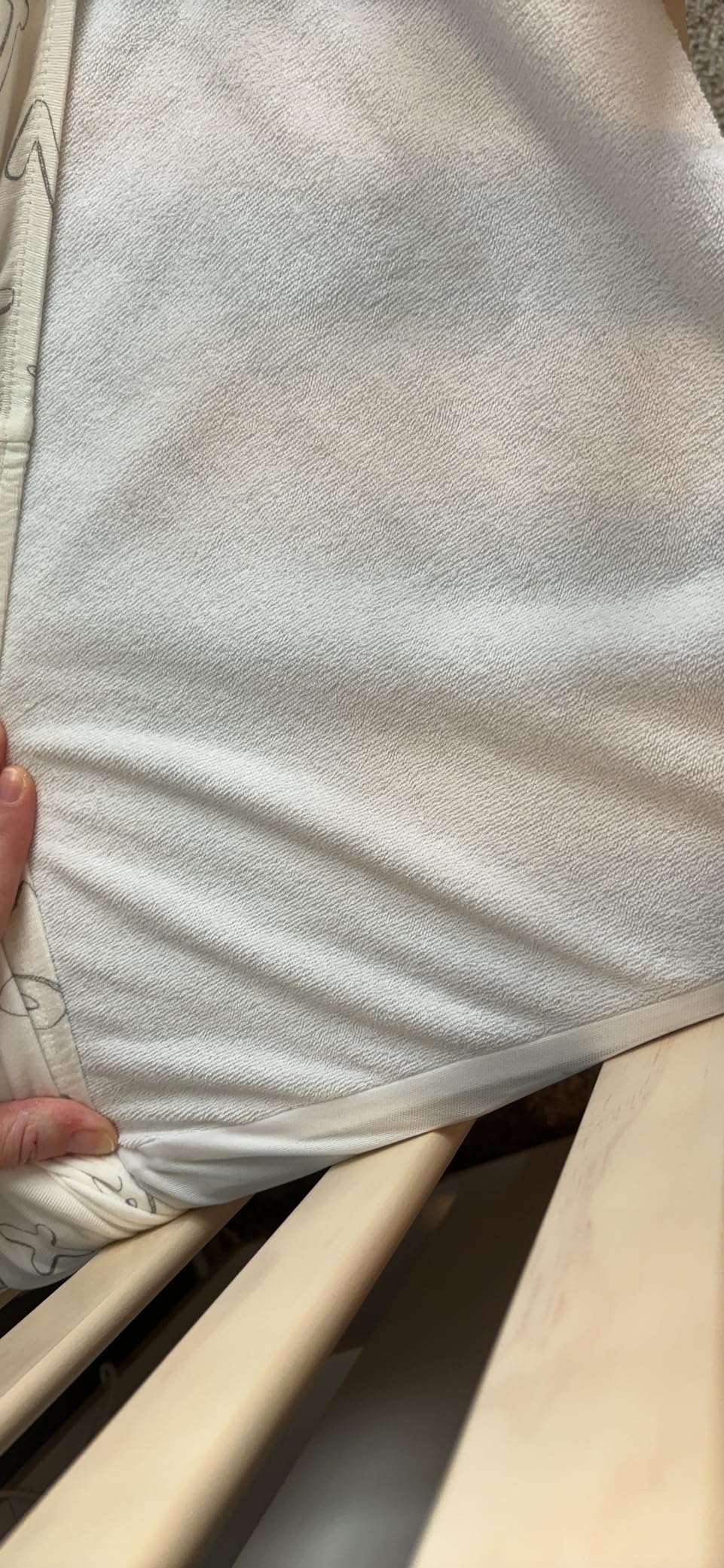 SureGuard Queen Size Mattress Protector - 100% Waterproof, Hypoallergenic - Premium Fitted Cotton Terry Cover White customer photo 2