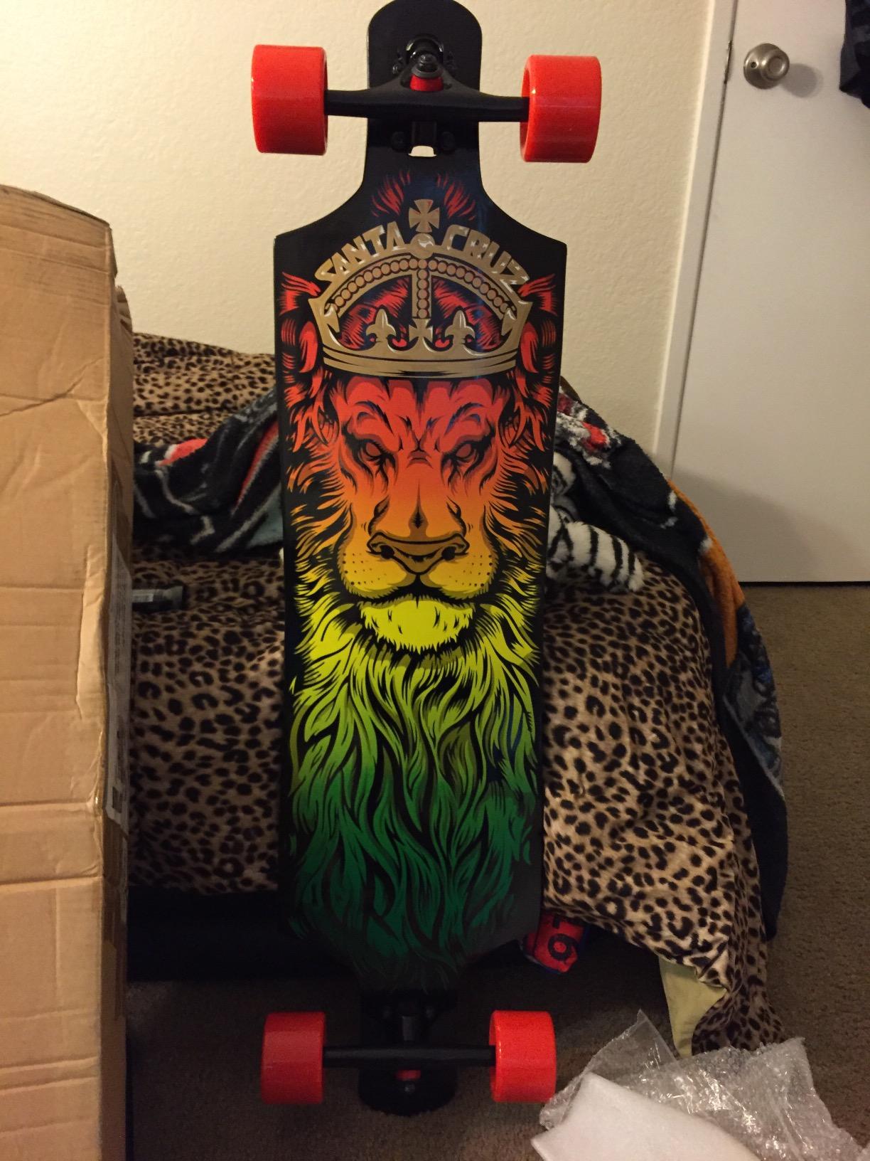 Sector 9 Lion God Rasta Drop Thru Cruzer Freeride Longboard Complete 40