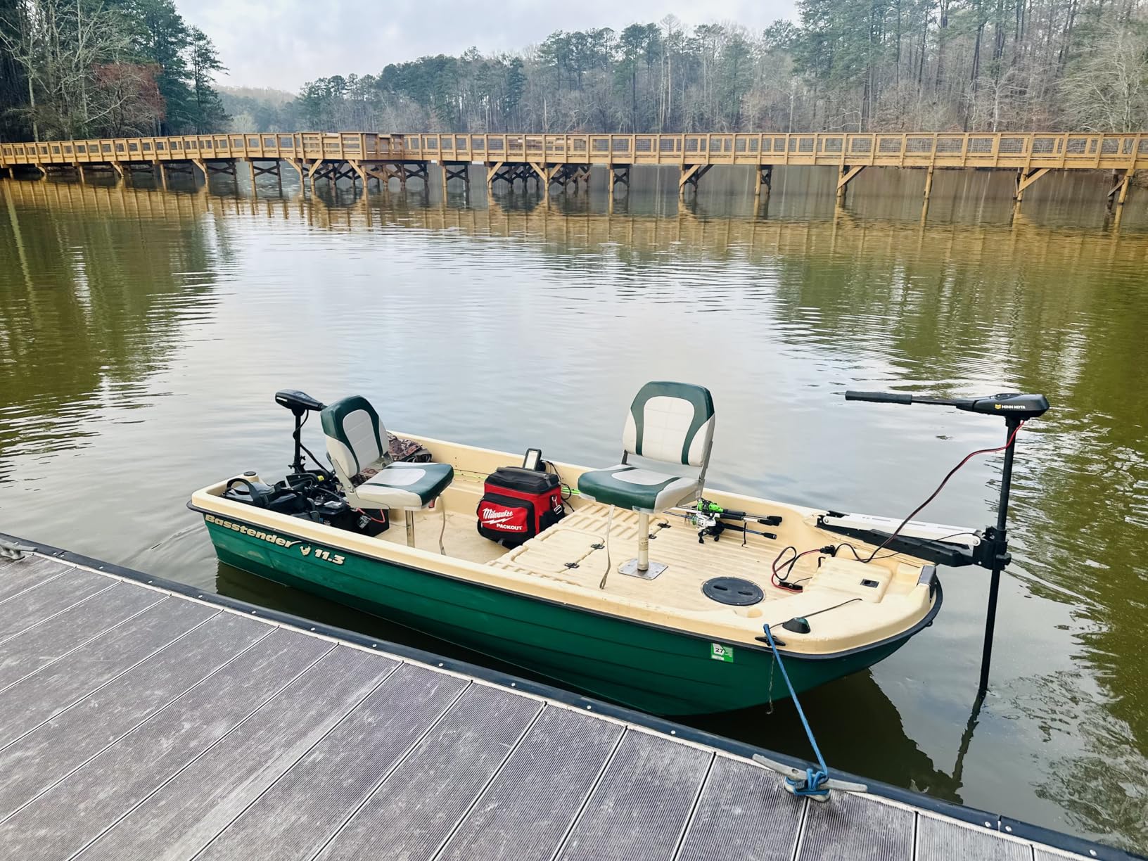 Newport NV-Series 46lb Thrust Saltwater Transom Mounted Trolling Electric Trolling Motor w/LED Battery Indicator customer photo 2
