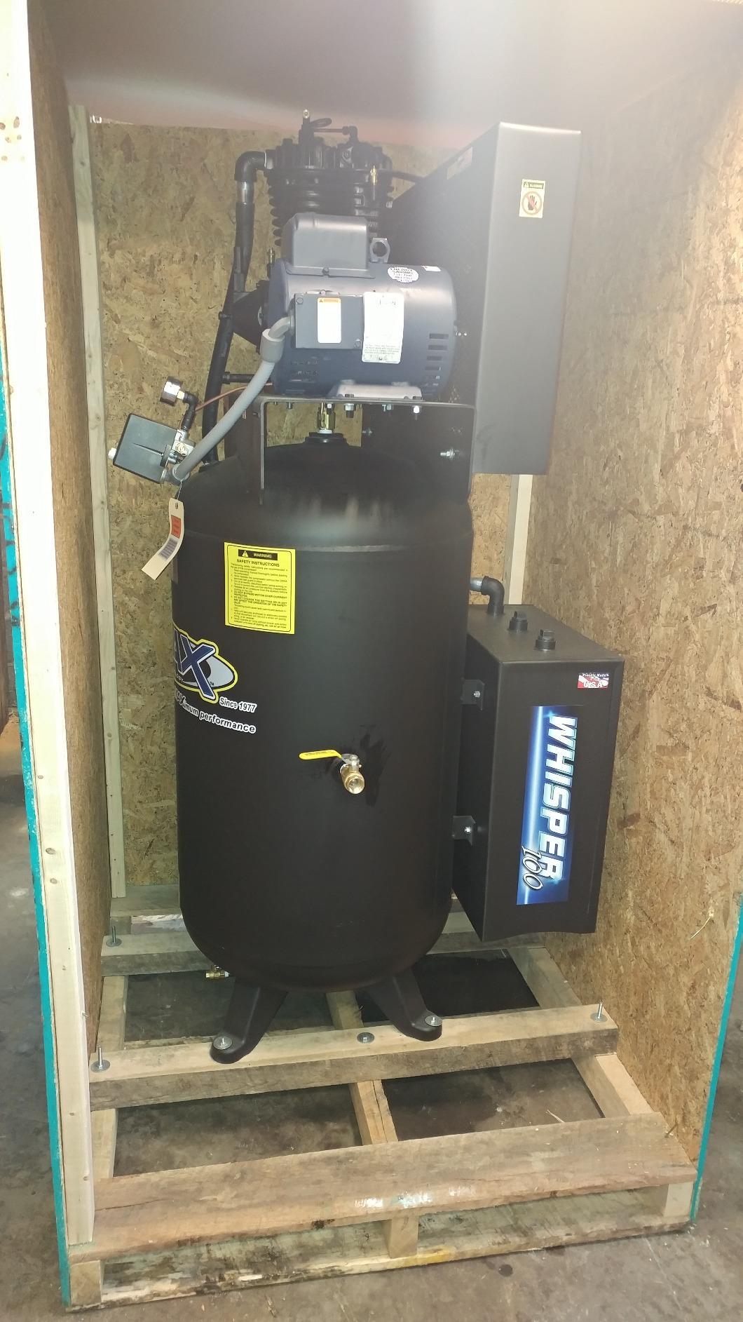 EMAX E350 Stationary Air Compressor - 5HP 80 Gal 2 Stage Silent Air System with Pressure Lubricated Pump & Quiet Design - ES05V080I1 customer photo 1
