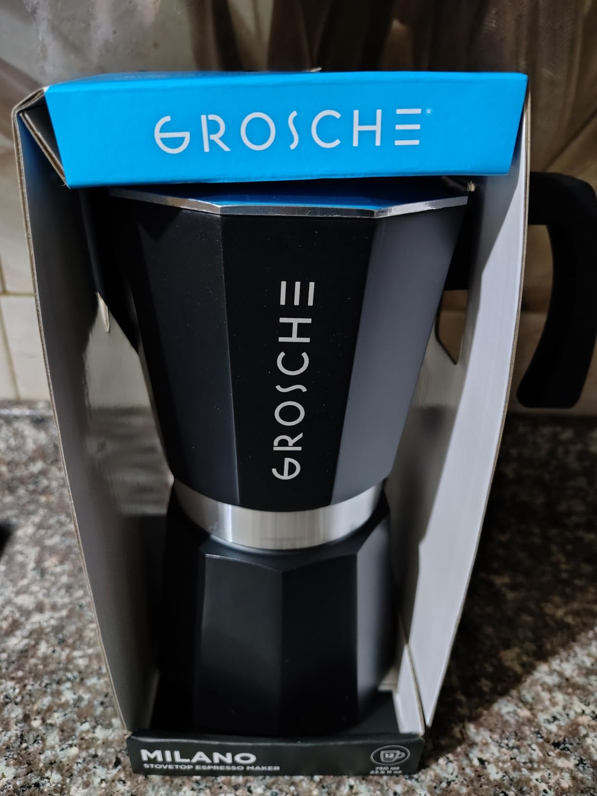 GROSCHE Milano Moka Pot | 6 Espresso Cup - 9.3 oz | Stovetop Espresso Percolator and Coffee Maker, Portable, Ideal for Home and Camping customer photo 2