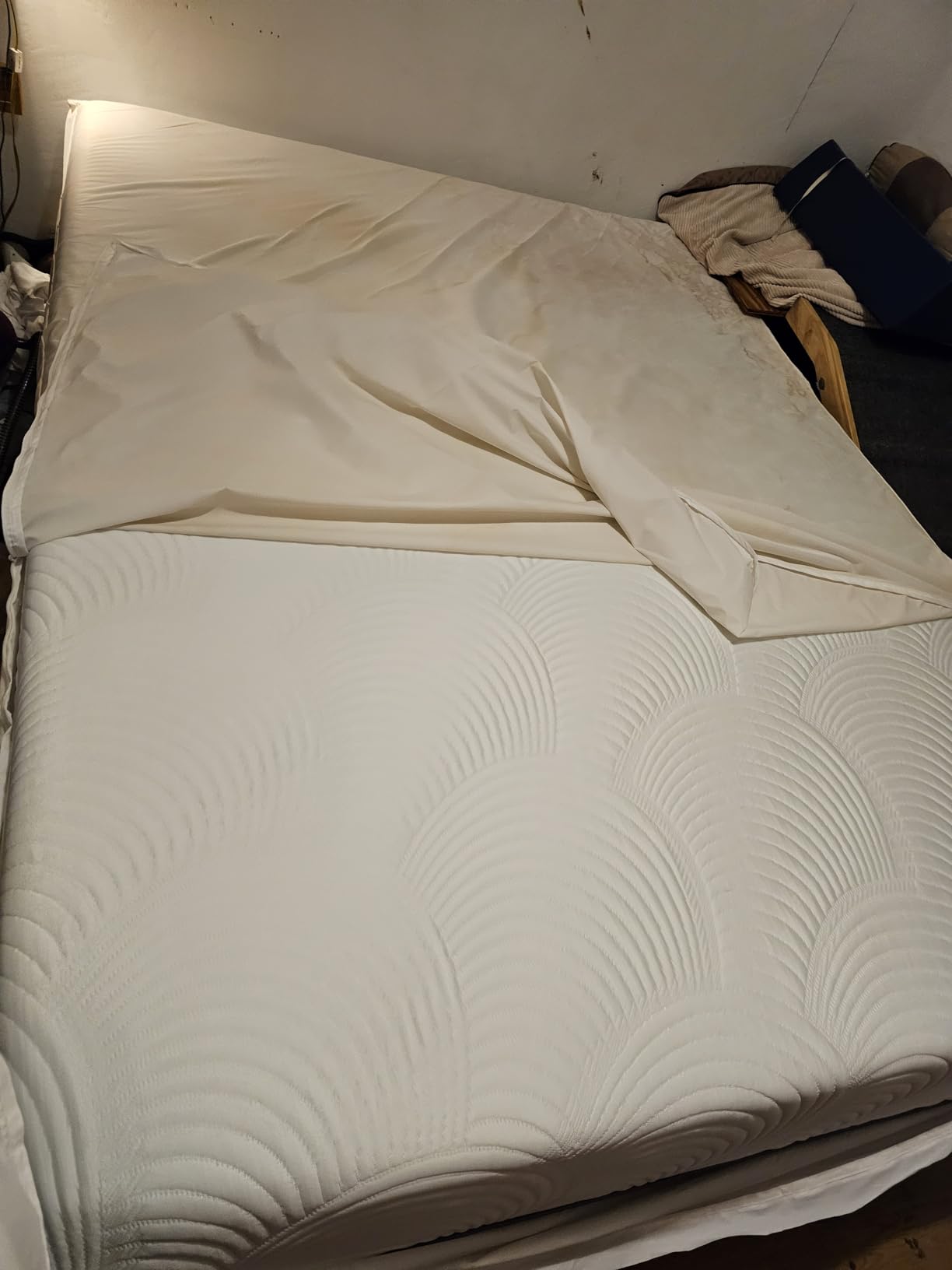 AllerEase Ultimate Allergy Protection and Comfort Zippered Mattress Protector Queen, White customer photo 1
