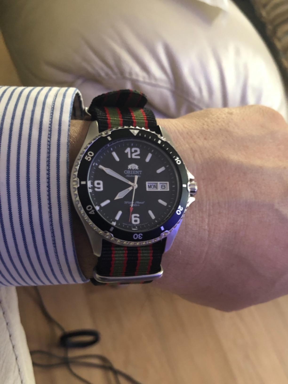 Orient Mako II Automatic/Hand-Winding Movement, 41.5mm Case, 200m Water Resistance, Diver Style, Day & Date customer photo 2