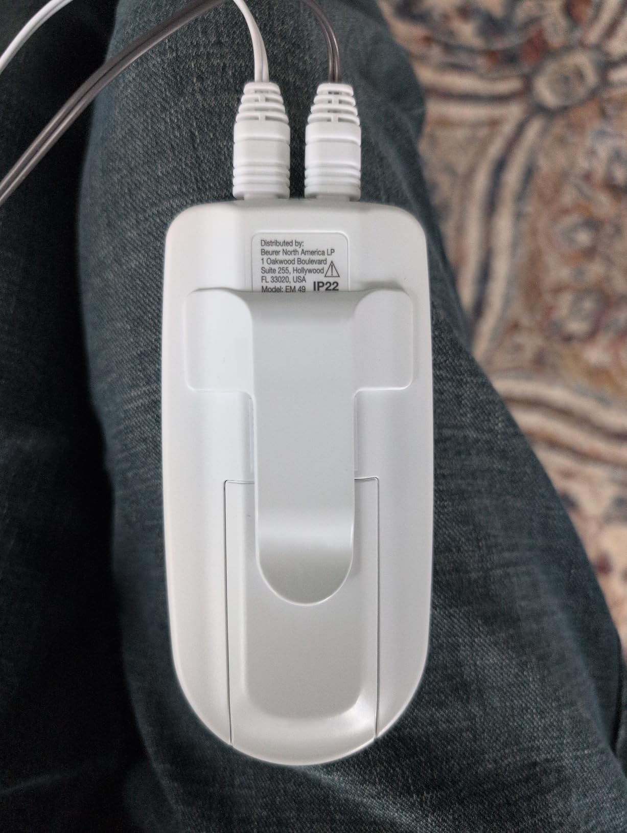 Beurer EM49 Digital TENS & EMS Device for Pain Relief and Muscle Stimulation, 15 TENS Programs, 35 EMS Programs, 2 Adjustable Channels with 4 Self-Adhesive Electrodes customer photo 1