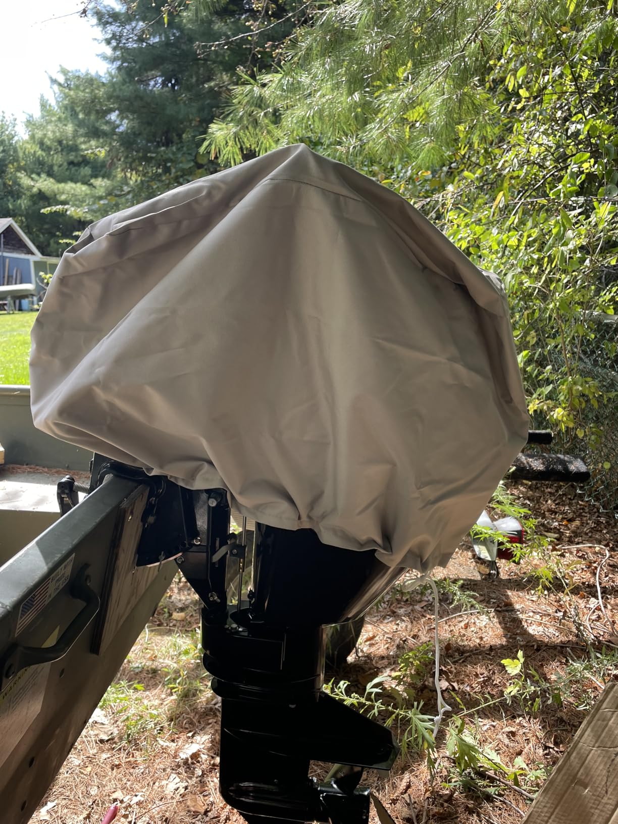iCOVER Outboard Motor Cover Heavy Duty 600D Waterproof Engine Hood Covers, 23