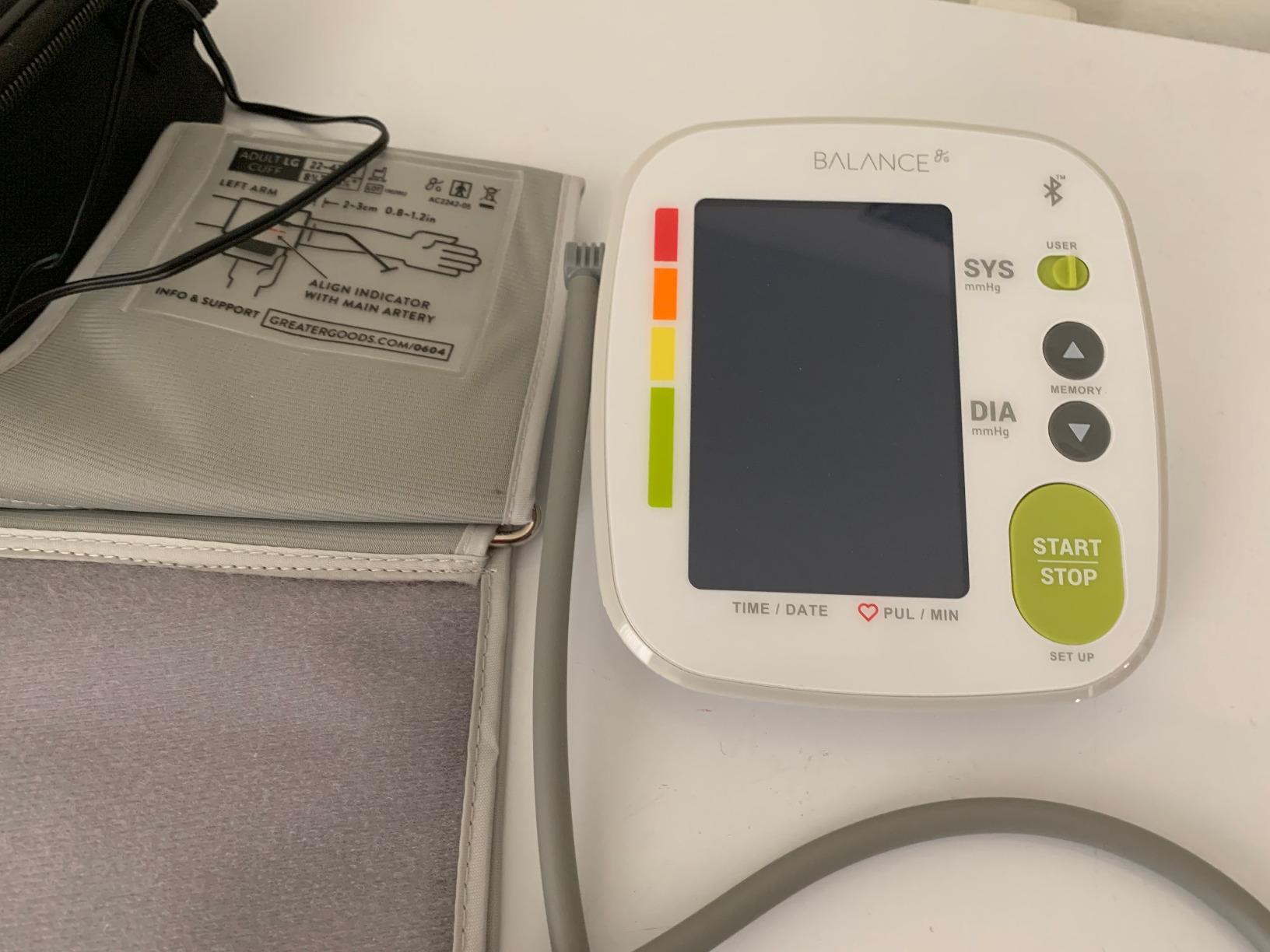 Greater Goods Bluetooth Smart Blood Pressure Monitor for Home Use - Automatic Digital Upper Arm BP Machine with 8.7-16.5 Cuff, iOS & Android App Compatible, Large Backlit Display customer photo 1