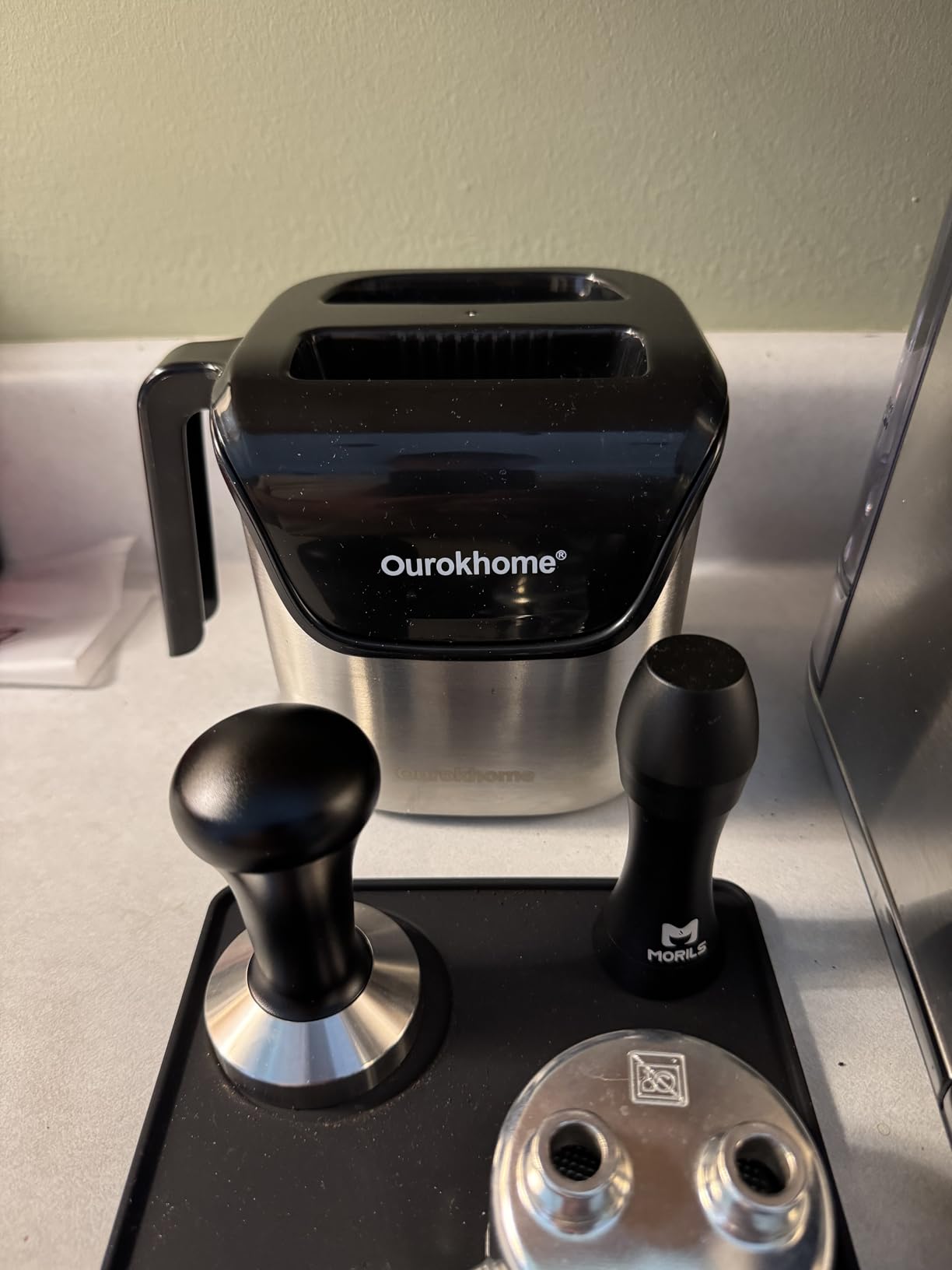 LuxHaus 58mm Espresso Tamper - Premium Barista Coffee Tamper with 100% Flat Stainless Steel Base customer photo 2