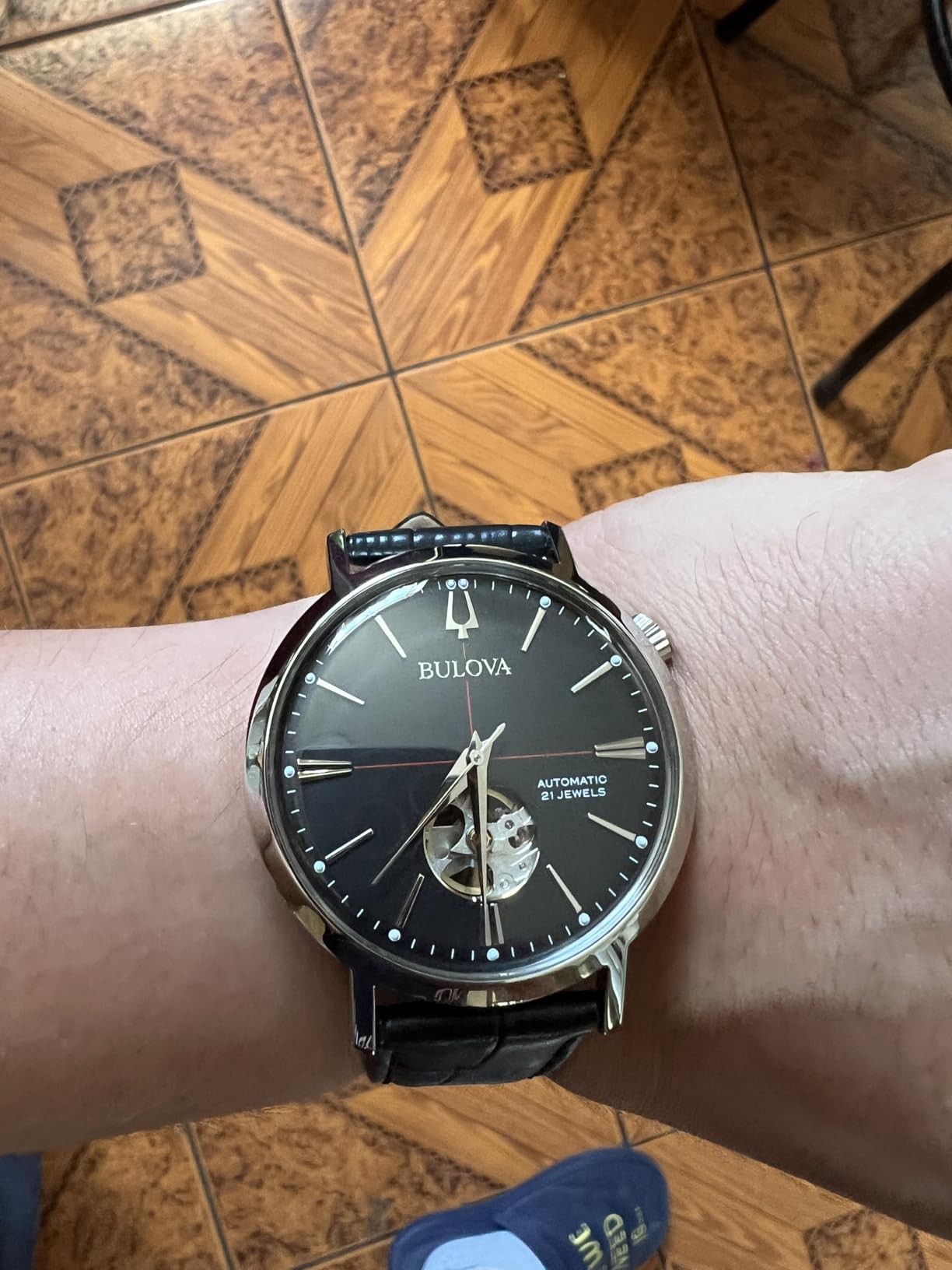 Bulova Men's Classic Aerojet 3-Hand Automatic Leather Strap Watch customer photo 1
