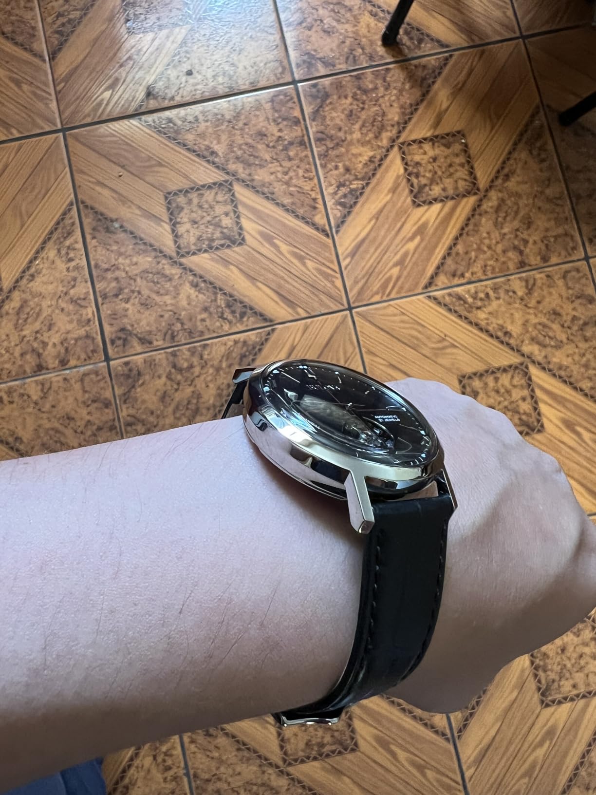 Bulova Men's Classic Aerojet 3-Hand Automatic Leather Strap Watch customer photo 2