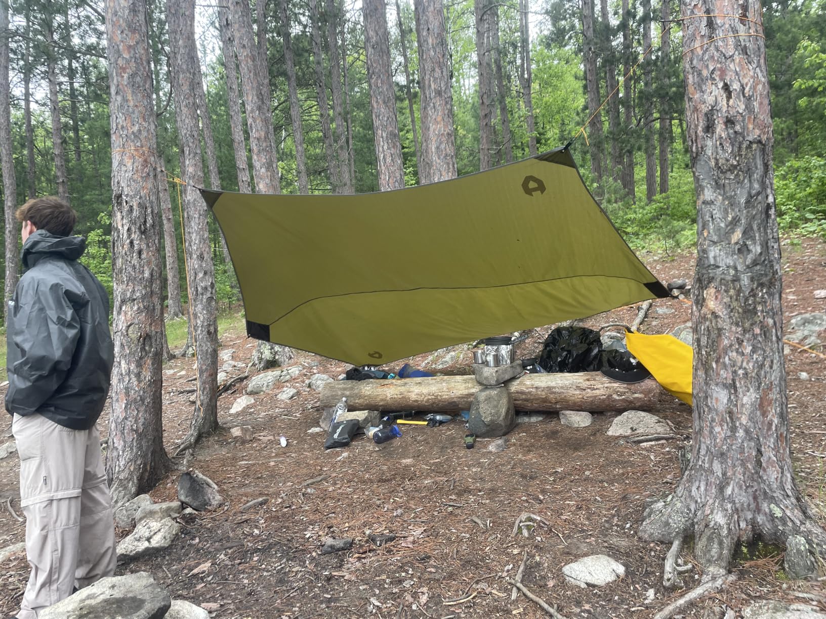 Rain Fly 12x10 Lightweight Survival Camping Tarp; 100% Waterproof; Makes a Great Backpacking Tarp or Hammock Shelter; Comes in Multiple Colors, Survival Bracelet Included customer photo 1
