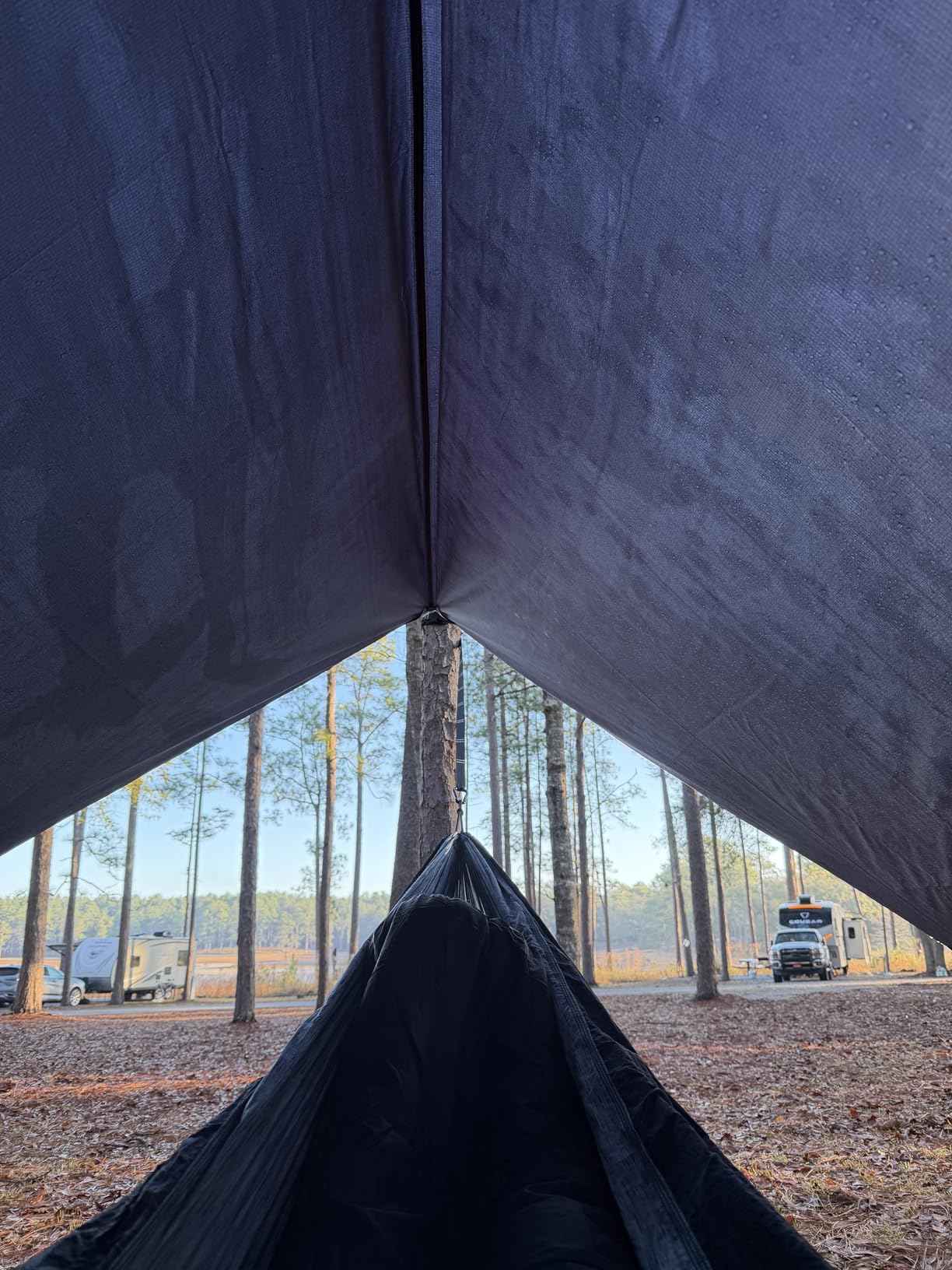 Waterproof Hammock Rain Fly [12ft x 9ft] - Portable Large Camping Tarp - Premium Lightweight Ripstop Nylon Cover - Fast Set Up + Accessories - A Camping Gear Essential! 12x9 ft HEX Shape customer photo 1