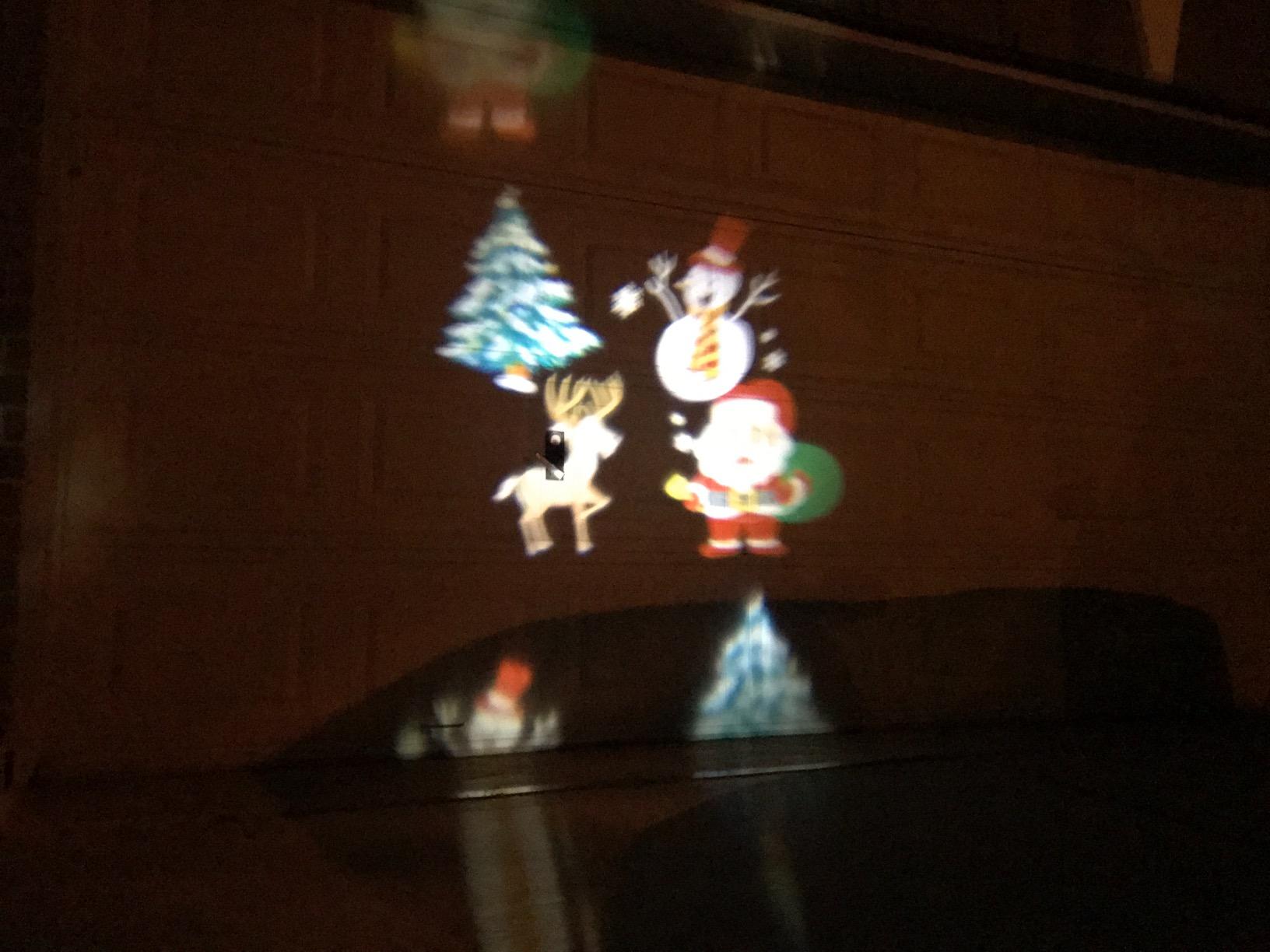 Holiday Projector Light, Syslux Halloween Christmas Projector Lights 16 HD Slides LED Waterproof Light Outdoor Indoor Lights with Remote Control for Party Garden Halloween Xmas Holiday Landscape Decor customer photo 2
