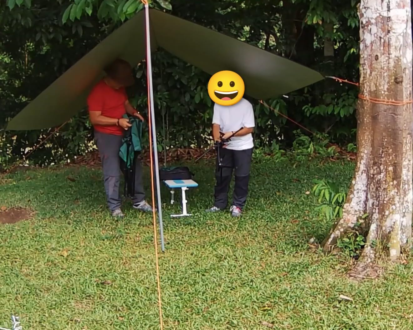 Unigear Hammock Rain Fly Waterproof Tent Tarp, 9.8x9.8ft, UV Protection and PU 3000mm Waterproof, Lightweight for Camping, Backpacking and Outdoor Adventure customer photo 2