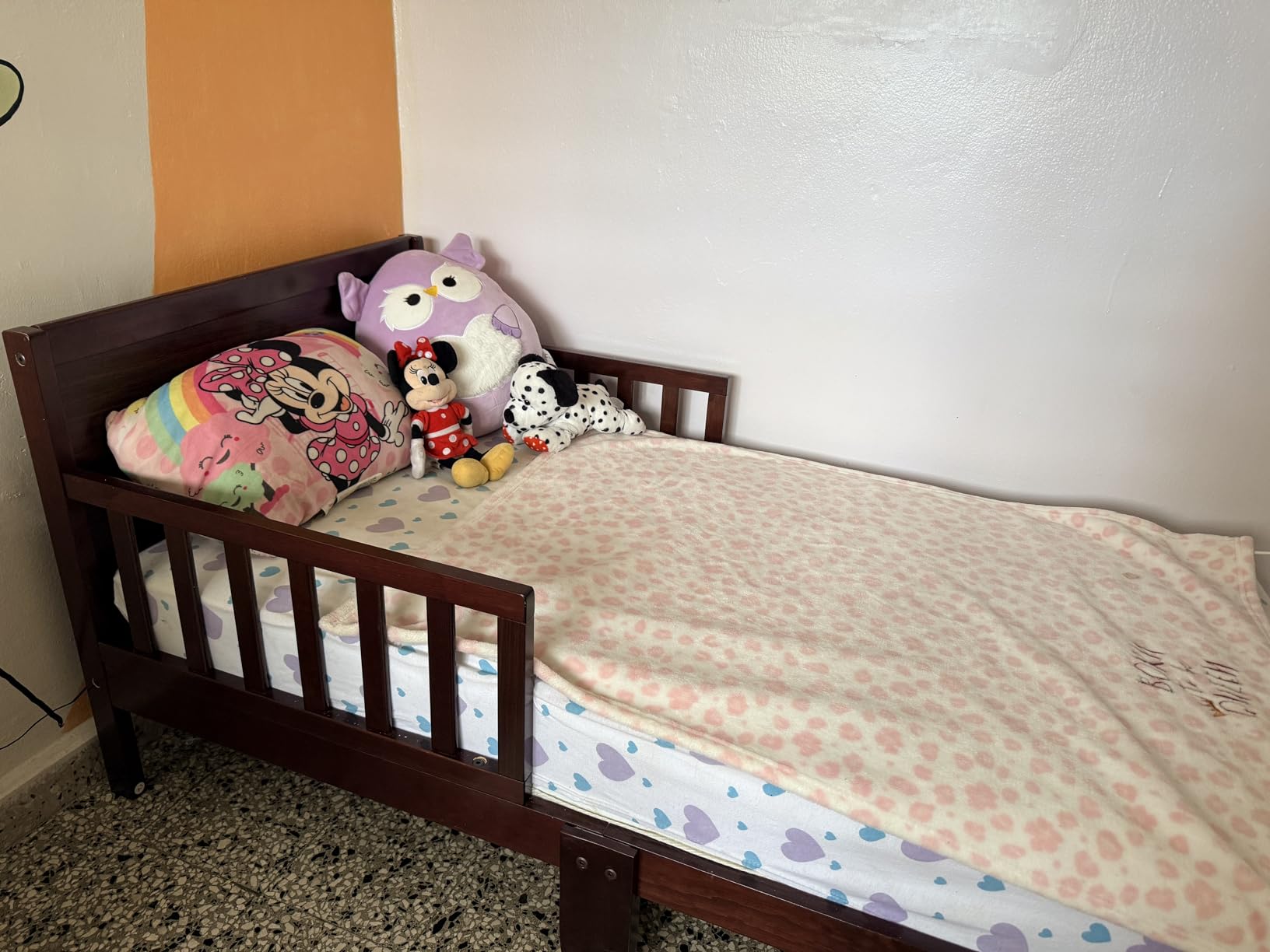 Dream On Me Brookside Toddler Bed, Low Floor Wooden Bed, Side Safety Bed Rails, GREENGUARD Gold & BSA Certified, Non-Toxic Paint Finish, New Zealand Pinewood, Up to 50 lbs - White customer photo 2