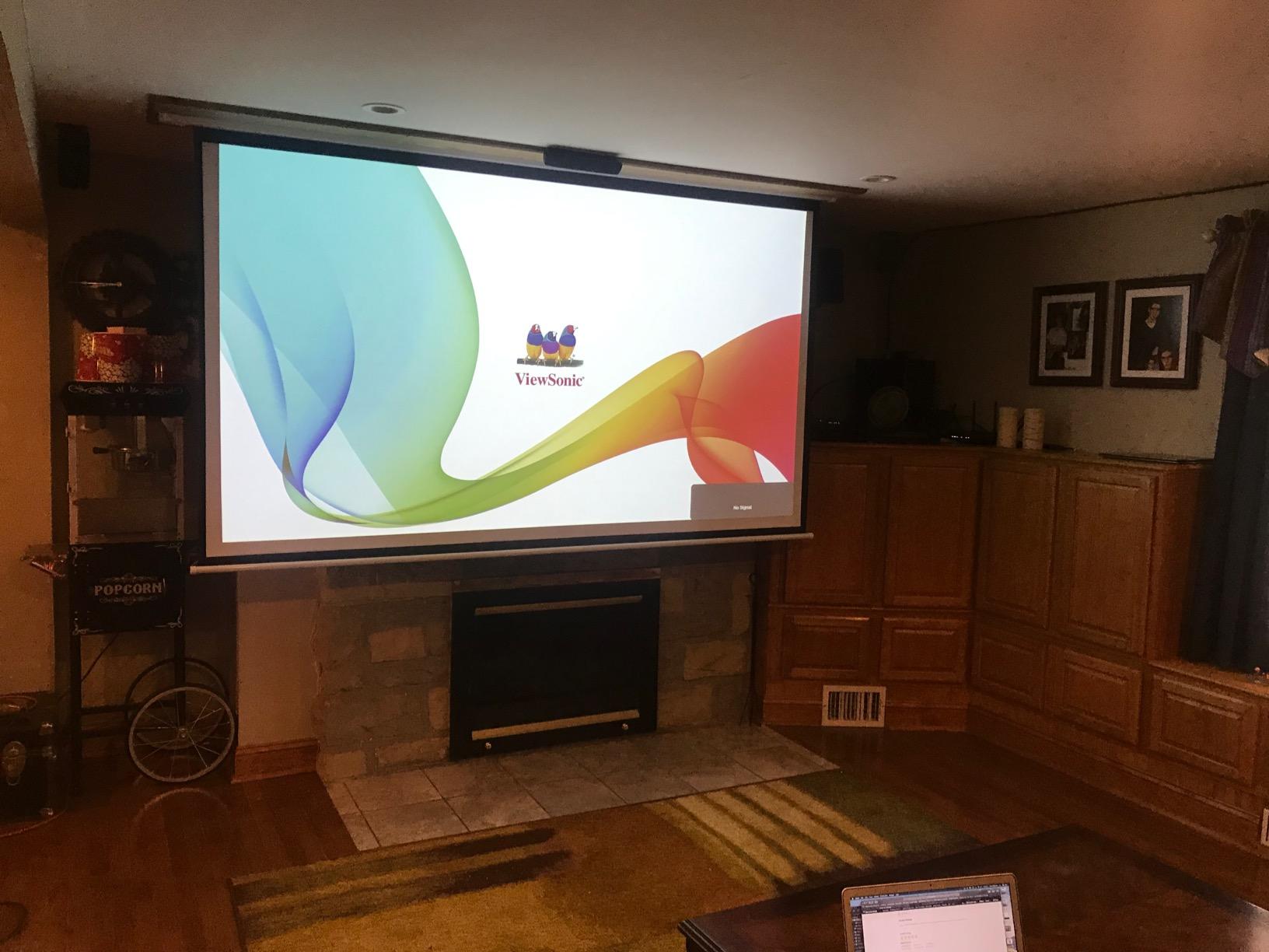 ViewSonic 1080p Projector with 3500 Lumens DLP 3D Dual HDMI and Low Input Lag for Gaming, Enjoy Netflix Streaming (with Dongle) (PX700HD) customer photo 1