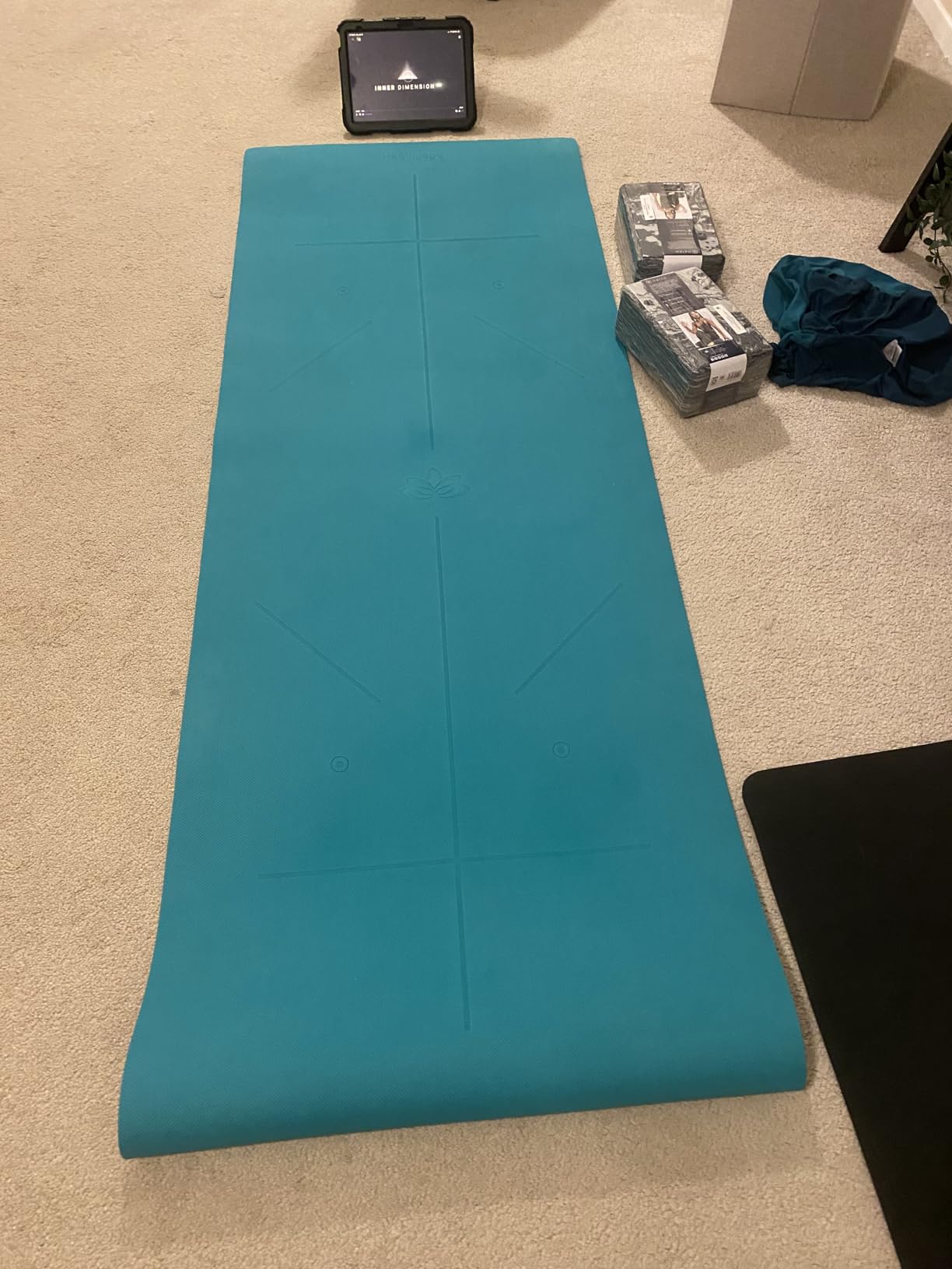 Heathyoga Yoga Mat Non Slip TPE Pilates Exercise Mats for Home Workout Gym Fitness Eco Friendly Thick Hot Yoga Mat customer photo 1