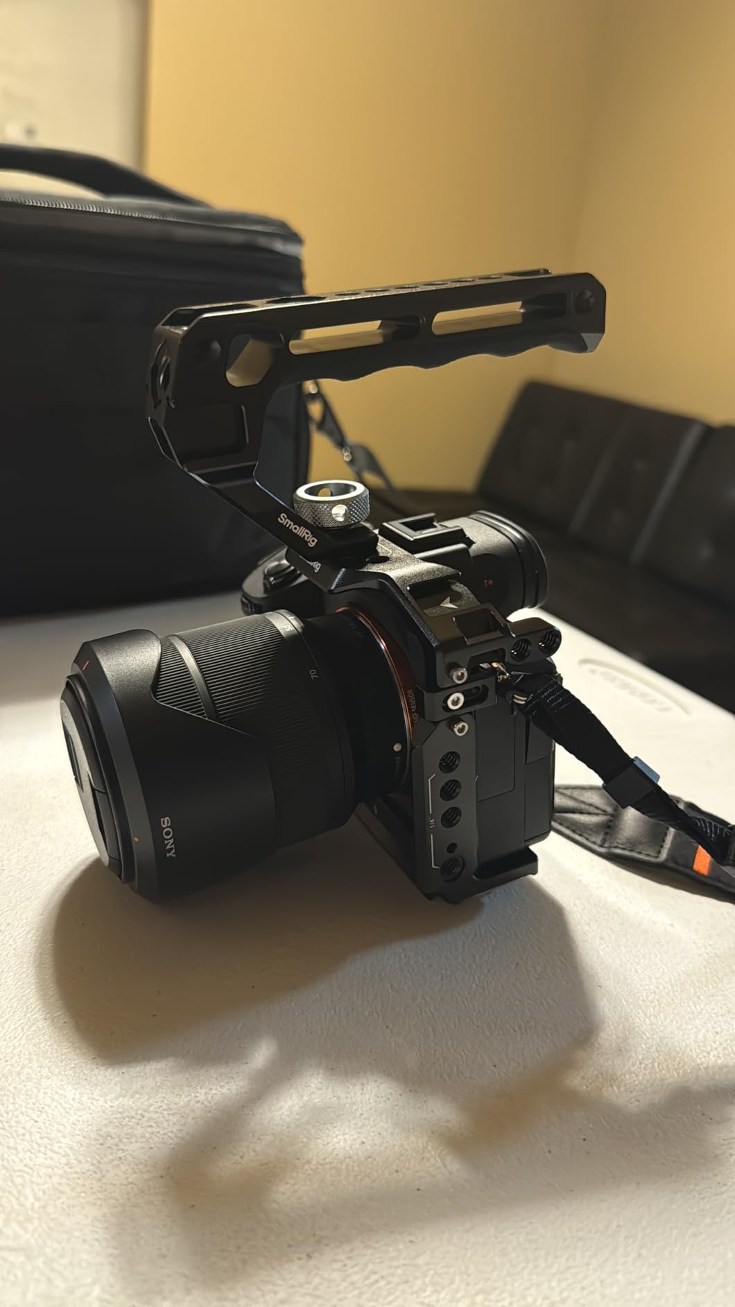 SmallRig A7 III/A7R III Camera Cage Kit for Sony Alpha 7 III/Alpha 7R III, Full Cage with Top Handle for ARRI and Cable Clamp, Built-in Cold Shoe and NATO Rails - 4198 customer photo 1