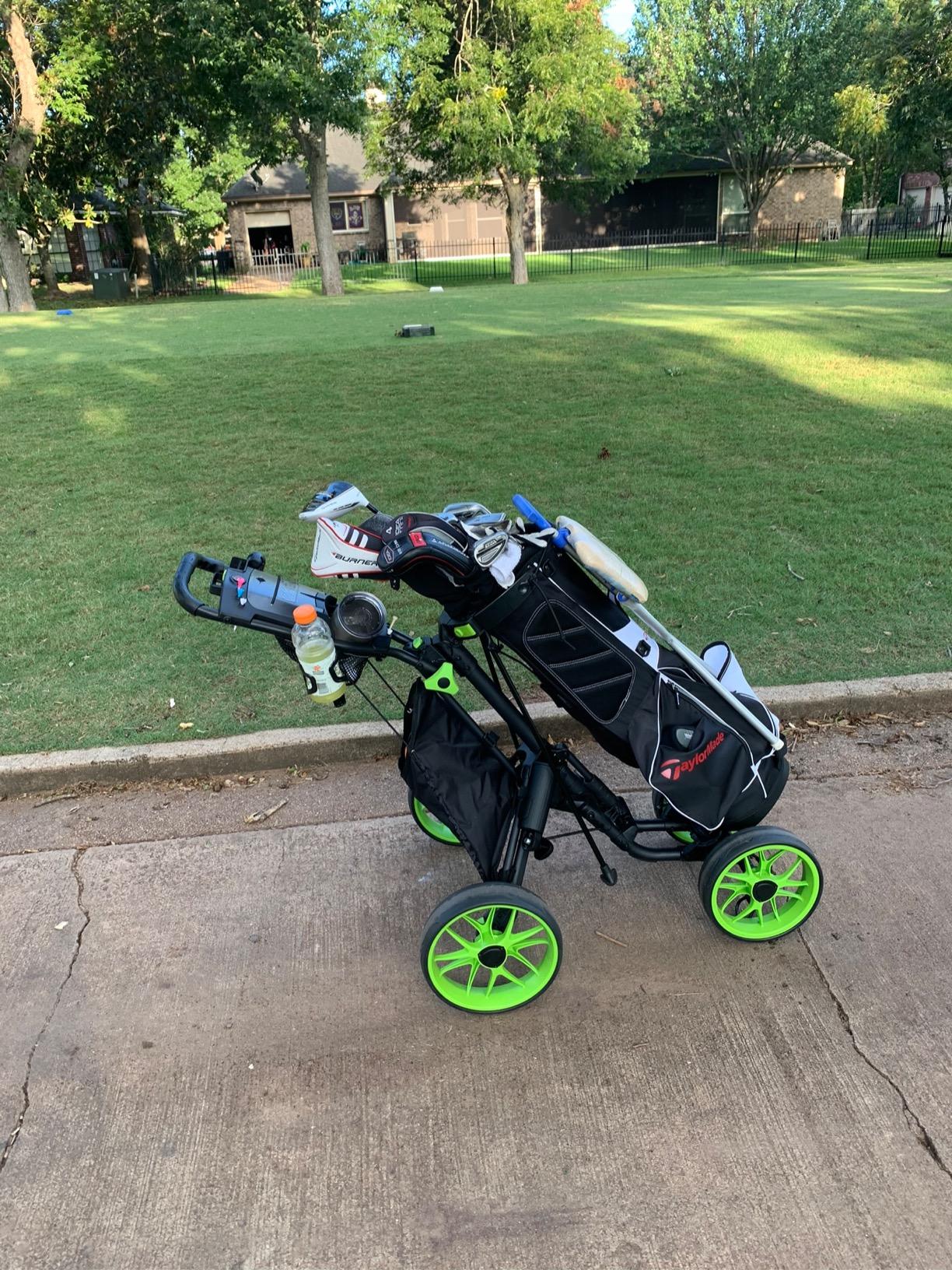 CaddyTek 4 Wheel Golf Push Cart - Caddycruiser One Version 8 customer photo 2