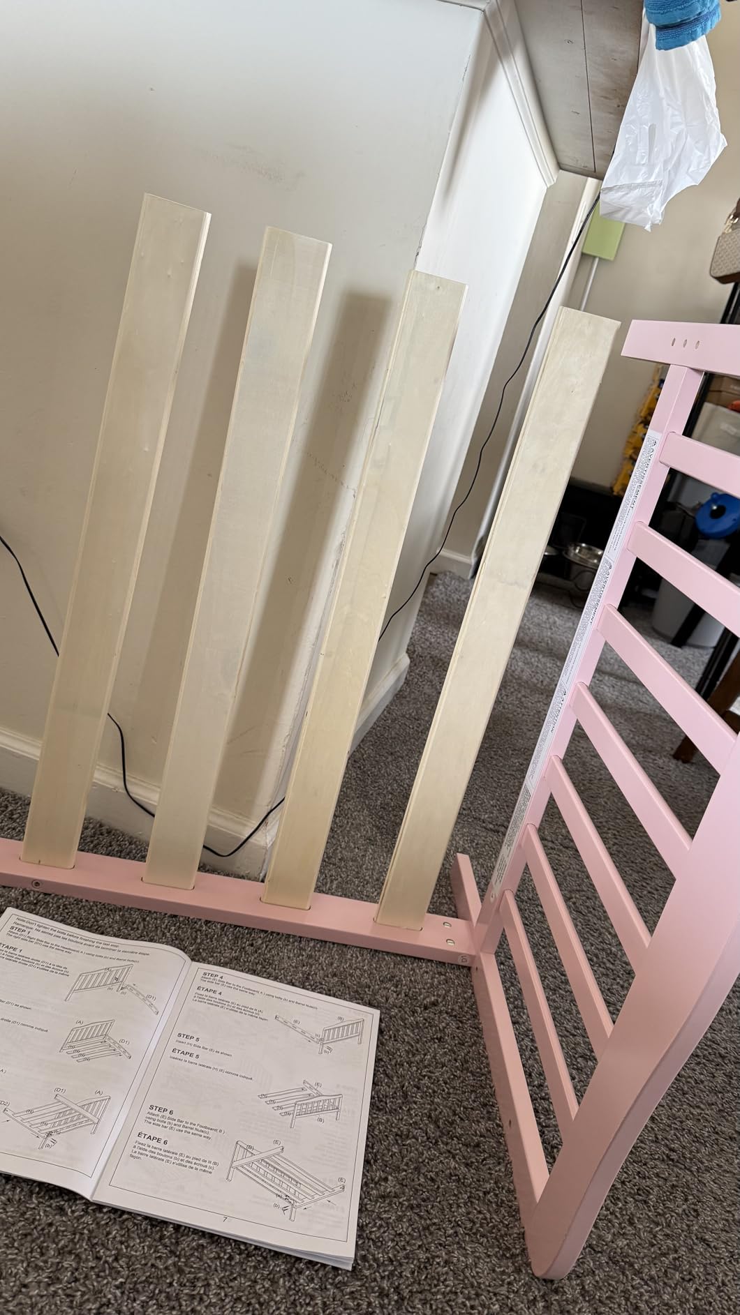 Dream On Me Classic Design Toddler Bed In Steel Grey, Greenguard Gold And BSA Certified, Low To Floor Design, Two Side Safety Rails customer photo 1