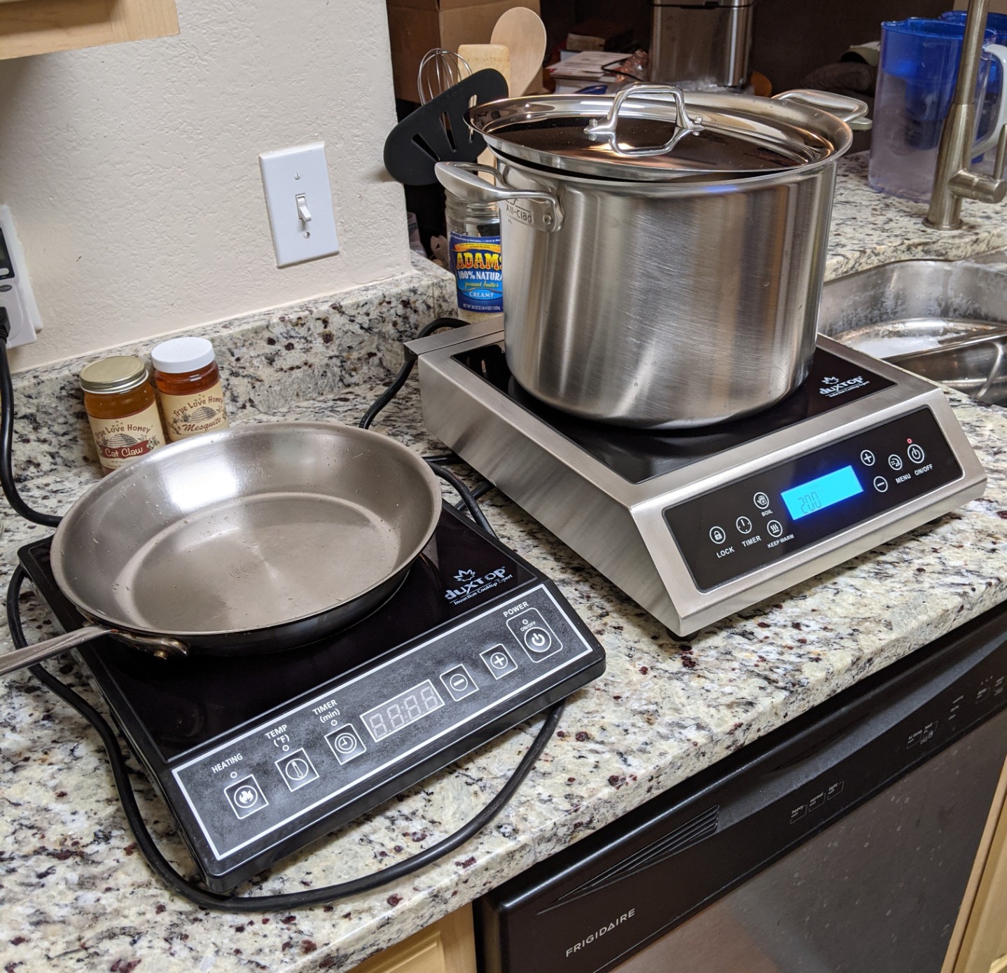 Duxtop Professional Portable Induction Cooktop, Commercial Range Countertop Burner, 1800 Watts Induction Burner with Sensor Touch and LCD Screen, P961LS/BT-C35-D, Silver/Black customer photo 1