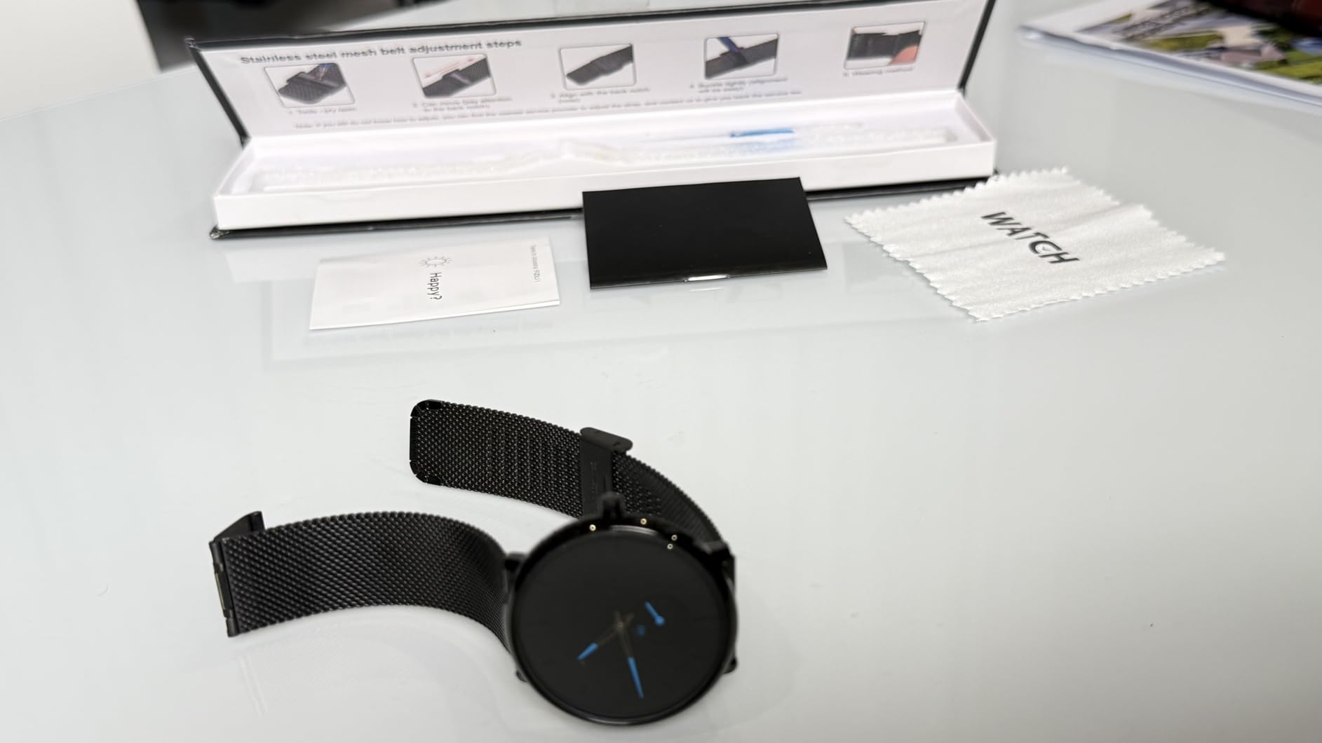 Mens Watches Ultra-Thin Minimalist Waterproof - Fashion Wrist Watch for Men Unisex Dress with Stainless Steel Mesh Band customer photo 2