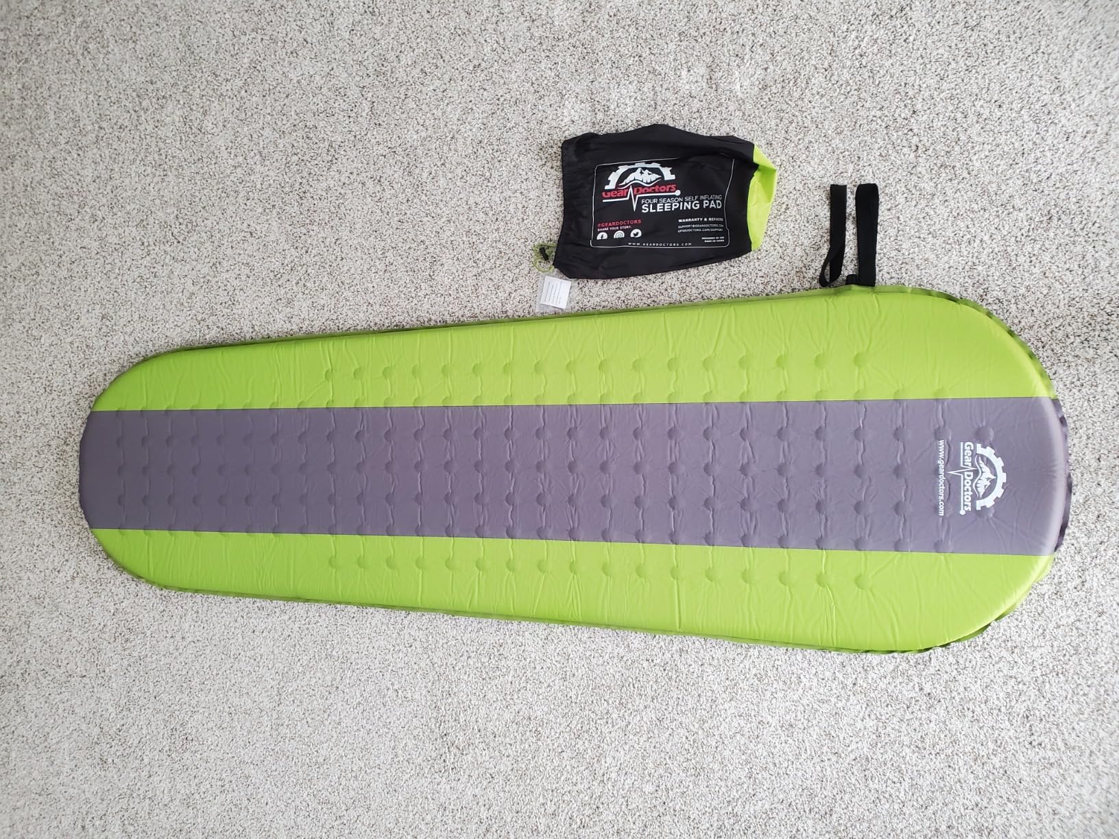 Gear Doctors Oxylus 4.3R-Value Insulated Foam Self Inflating Sleeping Pad Camping - 4 Seasons Sleep Mat customer photo 1