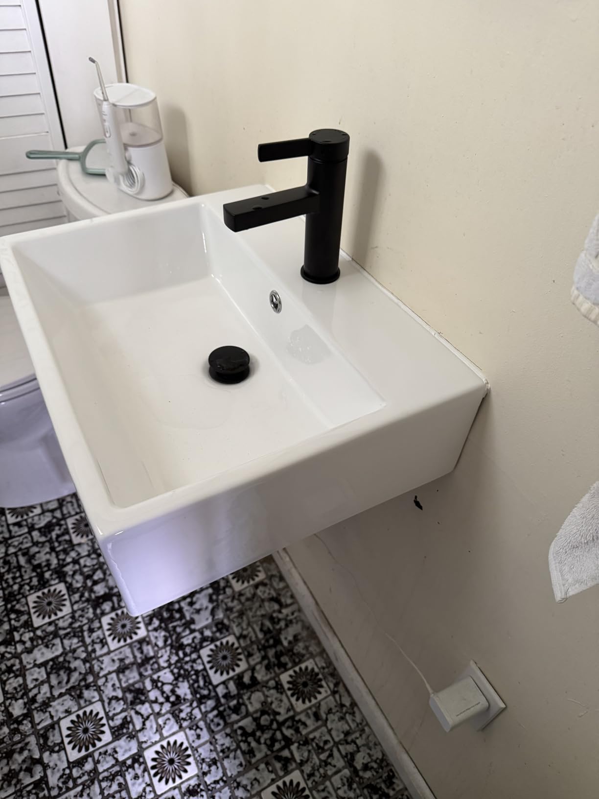 Lordear Vessel Sink Rectangle 19 Inch Bathroom Sink, Rectangular Modern Above Counter Bathroom Sinks White 19x15 Inch Porcelain Ceramic Vessel Vanity Sink Art Basin customer photo 1
