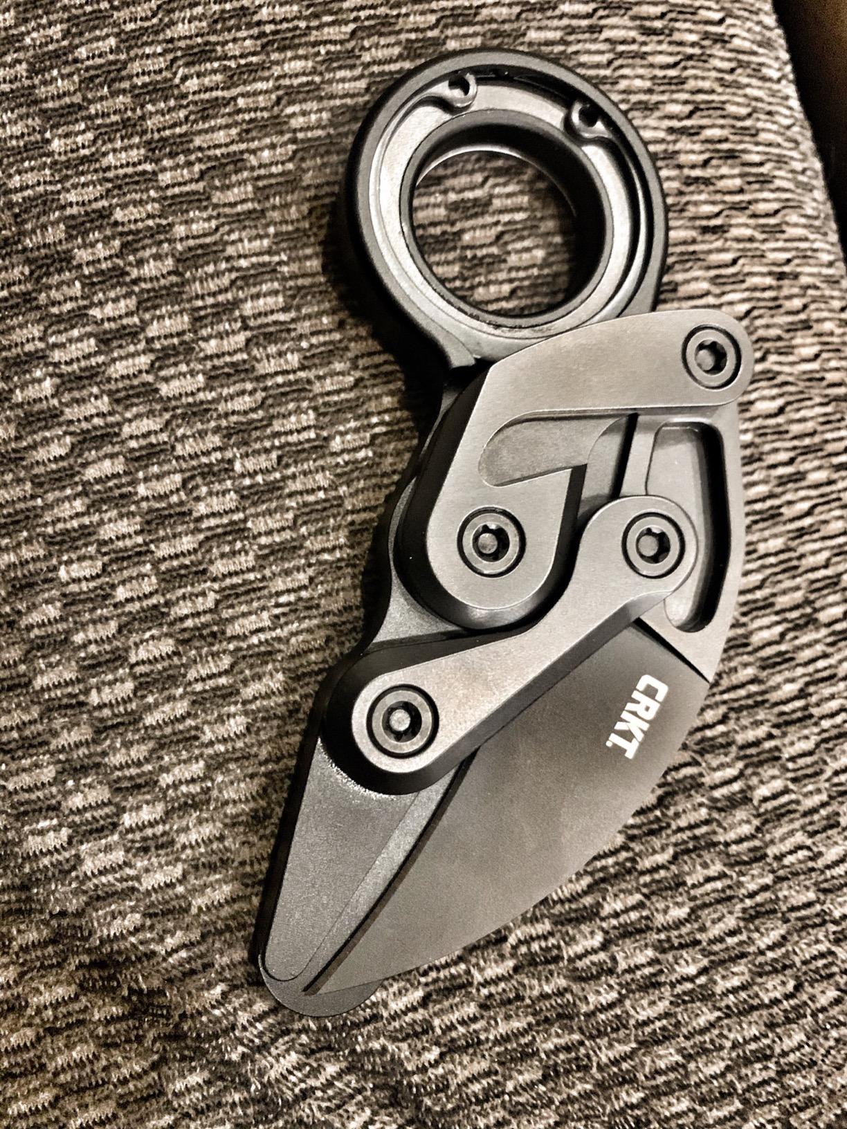 CRKT Provoke Folding Knife with Kinematic: Morphing Karambit, D2 Plain Edge Blade, Aluminum Handle, Pocket Clip, 4040 customer photo 1