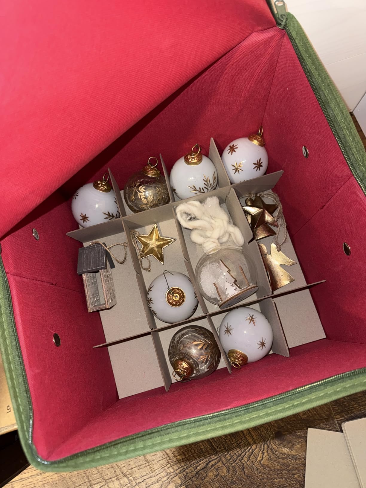 ZOBER Christmas Ornament Storage Box - Stores 64 3
