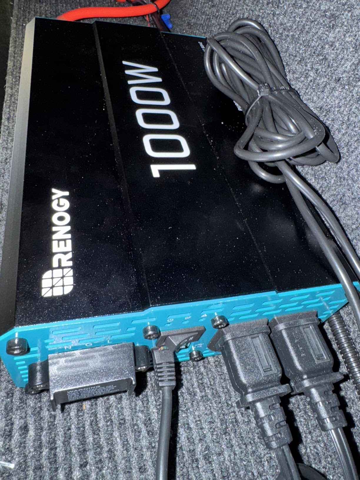 Renogy 1000W Pure Sine Wave Inverter 12V DC to 120V AC Converter for Home, RV, Truck, Off-Grid Solar Power 110V with Built-in 5V/2.1A USB Port, Hardwire Remote Controller customer photo 2