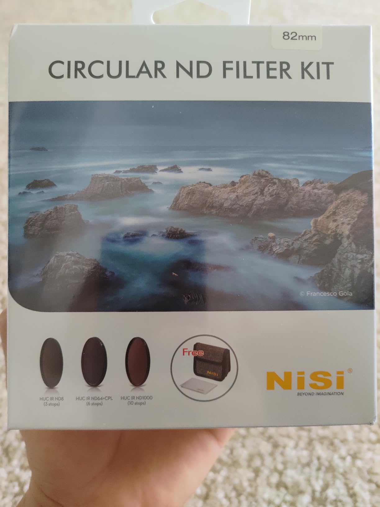 NiSi 82mm Circular ND Filter Kit - Neutral Density Camera Lens Filters ND8 (3 Stop), ND64+CPL (6 Stop) and ND1000 (10 Stop) with 4-Pocket Case and Cleaning Cloth customer photo 1