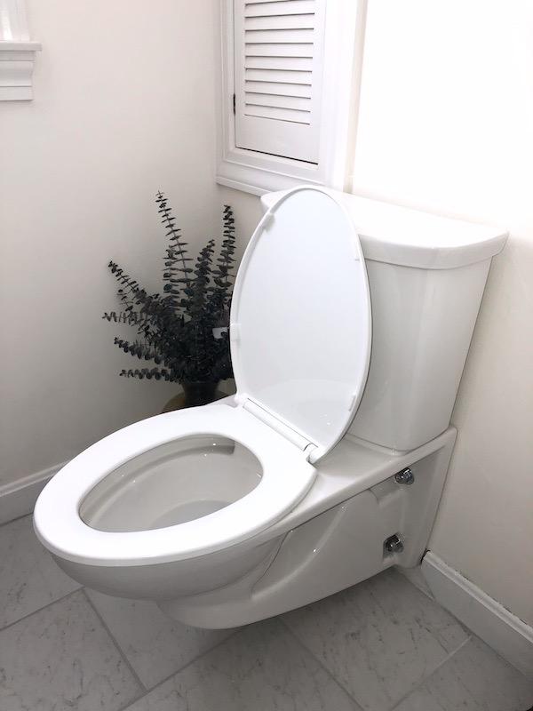 American Standard 2882107.020 Glenwall VorMax Wall-Hung Elongated Toilet with Left Hand Trip Lever, 1.28 gpf, White customer photo 2