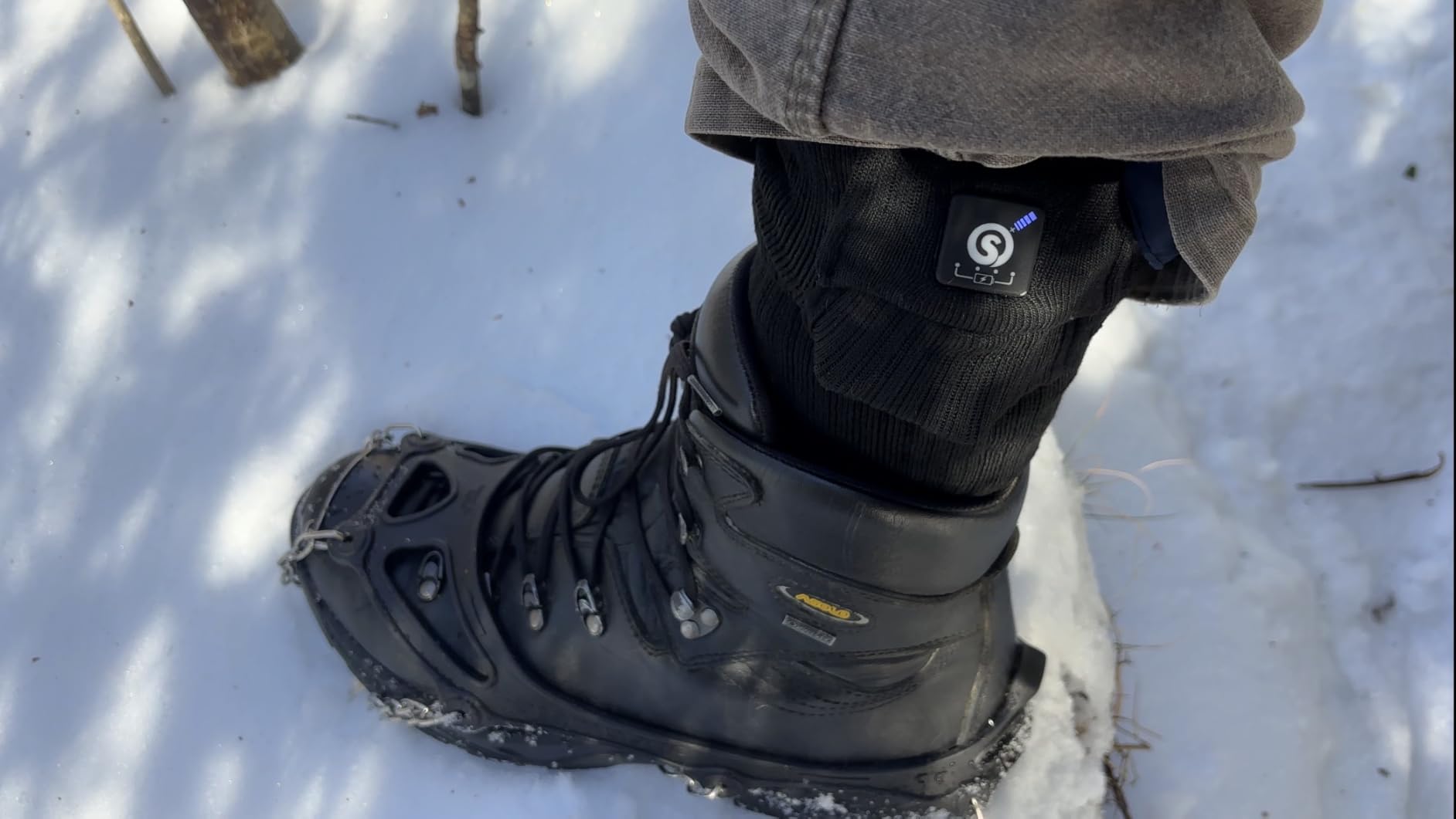 SNOW DEER Heated Socks, Electric Rechargeable Battery Heating Foot Warmer for Men Women, Winter Ski Hunting Camping Hiking Riding Motorcycle customer photo 1