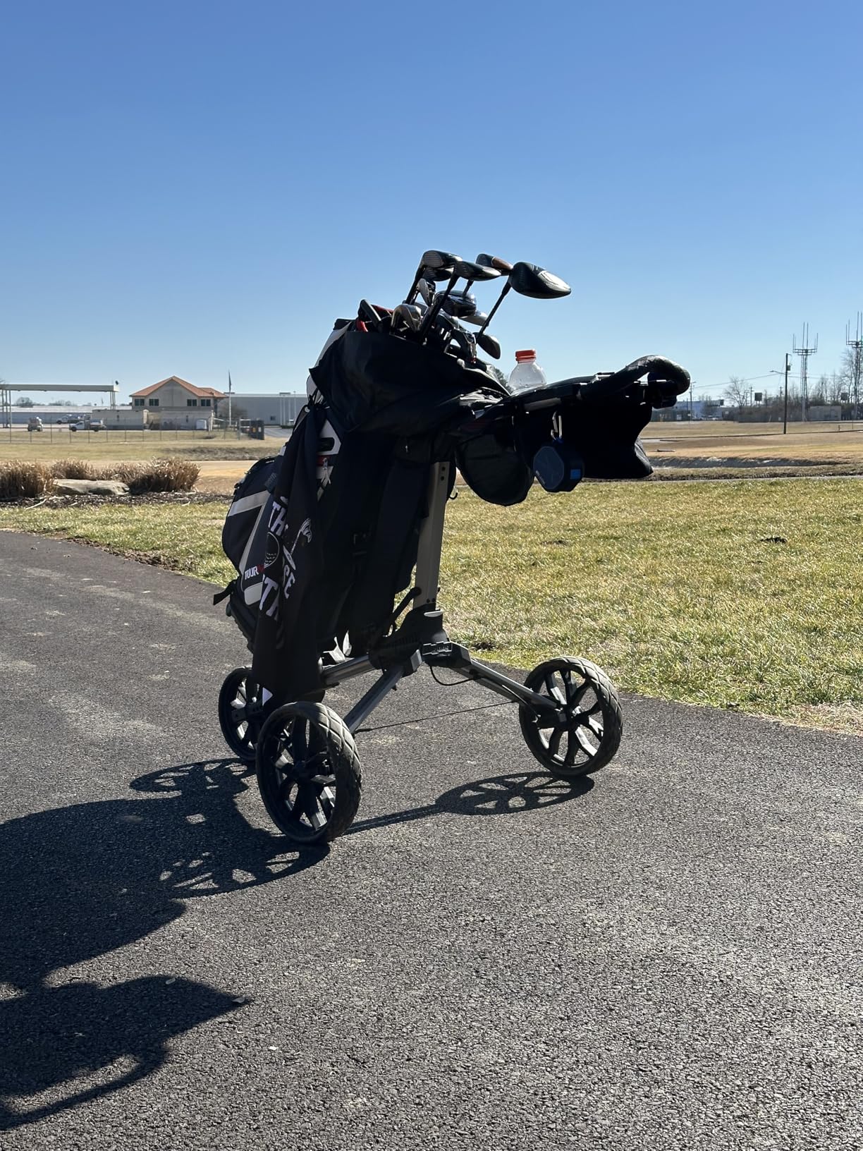 Bag Boy Nitron 3 Wheel Golf Push Cart - Easy 1 Step Open and Fold customer photo 1
