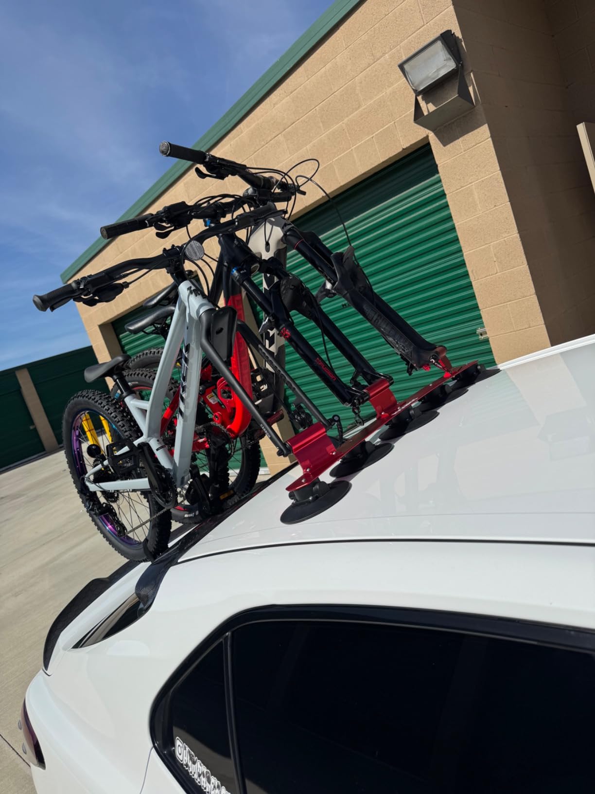 ROCKBROS Sucker Bike Rack for Car Roof Suction Cup Bicycle Carrier Quick Release Aluminium Alloy Roof Rack customer photo 1