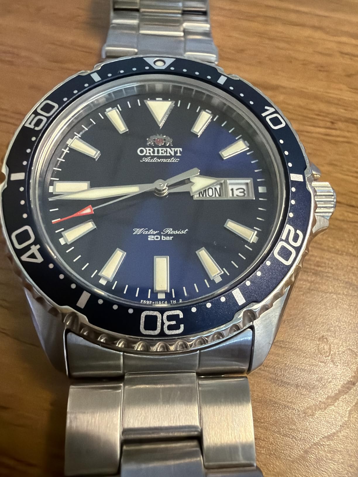 Orient Men's Kamasu Stainless Steel Automatic Diving Watch with Sapphire Crystal customer photo 2