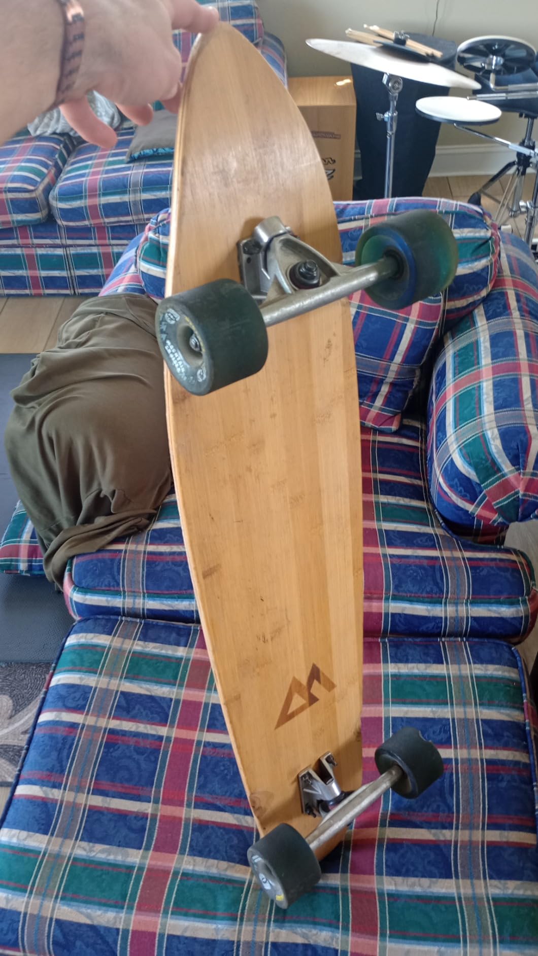 Magneto 44 inch Kicktail Cruiser Longboard Skateboard | Bamboo and Hard Maple Deck customer photo 1