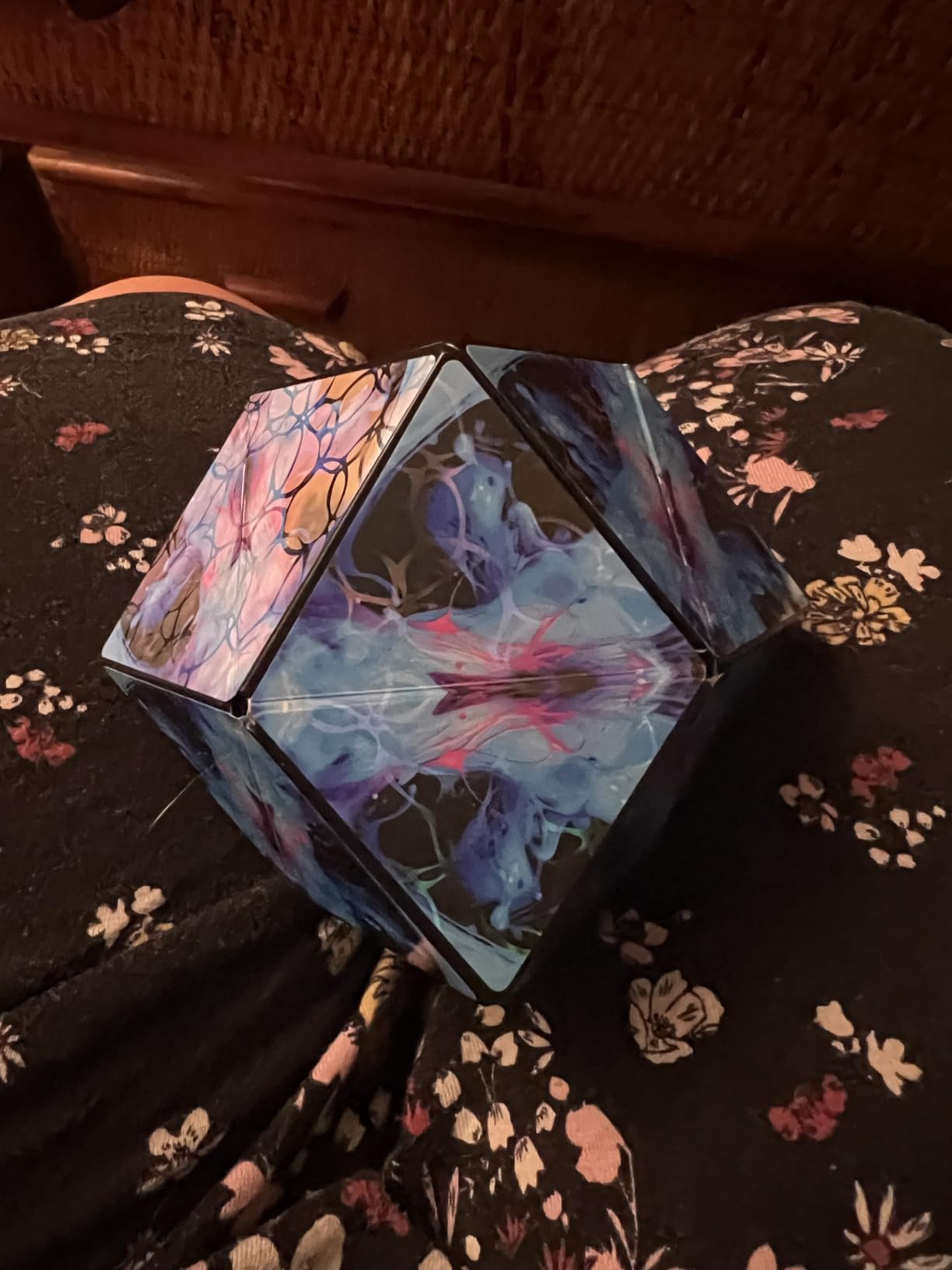 Shashibo Shape Shifting Box - Award-Winning STEM Fidget Toy with Ultra Strong Magnets - Puzzle Cube Transforms Into 100+ Shapes, Sensory Gift for Kids, Teens, and Adults (Blue Planet) customer photo 1