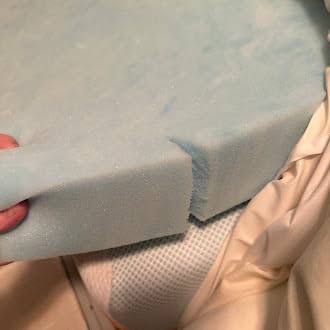 Sure2Sleep Gel Swirl Memory Foam Mattress Topper - 3 Inch, Pressure Relieving, Cooling Comfort - Made in the USA & CertiPUR-US Certified - Queen Size customer photo 2
