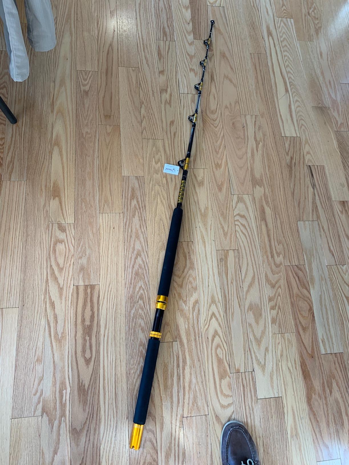 Fiblink 1-Piece/2-Piece Saltwater Offshore Heavy Trolling Rod Big Game Roller Rod Conventional Boat Fishing Pole customer photo 1