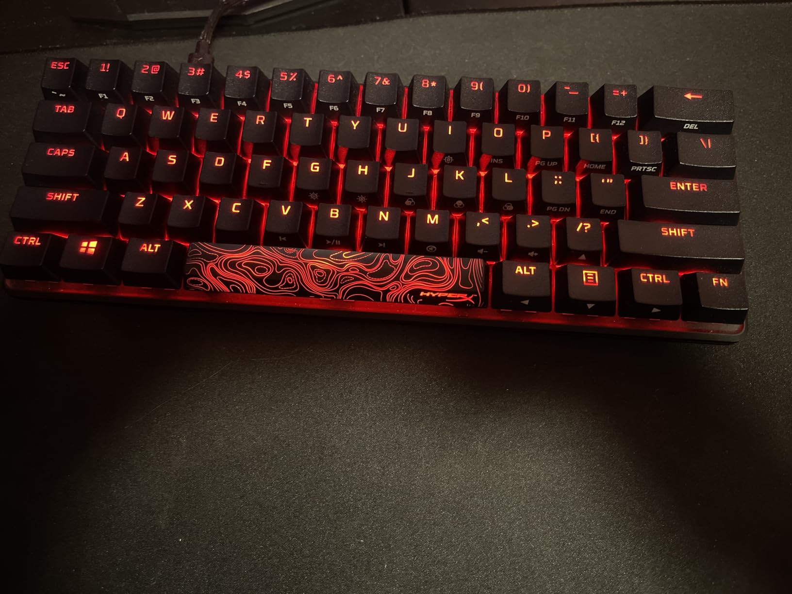 HyperX Alloy Origins Core - Tenkeyless Mechanical Gaming Keyboard, Software Controlled Light & Macro Customization, Compact Form Factor, RGB LED Backlit, Linear HyperX Red Switch,Black customer photo 1