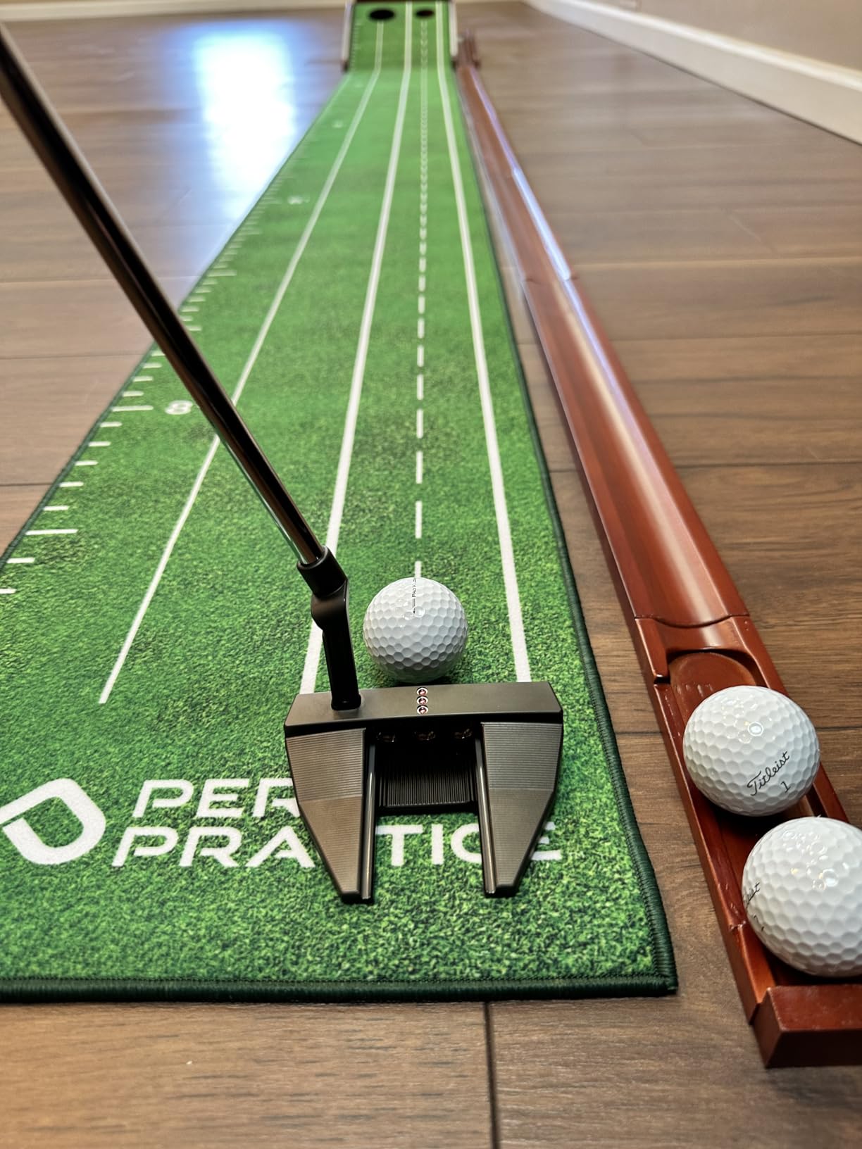 Perfect Practice Putting Mat - Indoor Putting Green for Home & Office - Premium Golf Putting Mat with Realistic Turf customer photo 2