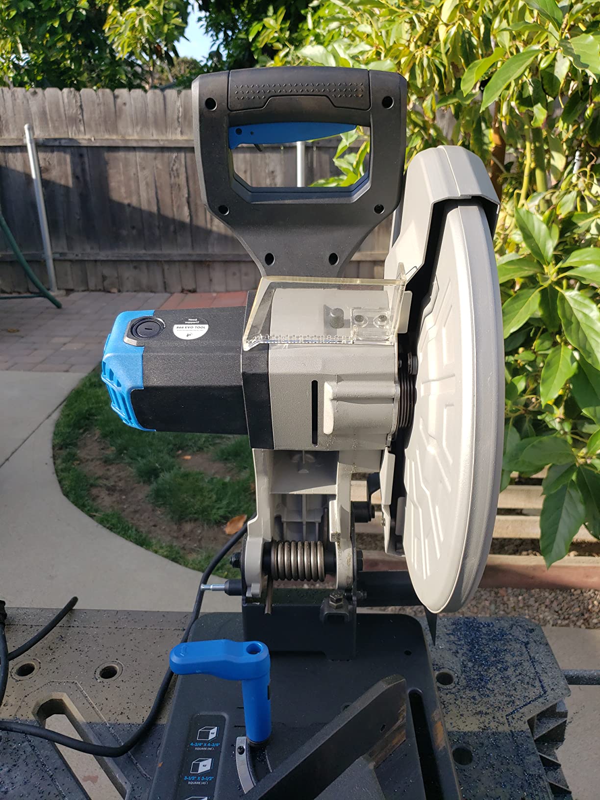 Evolution S355CPSL - Heavy Duty 14 Inch Metal Cutting Chop Saw W/ 14 Inch Carbide-Tipped Blade | Dry Cut | Miter 45° | Chop Saw For Cutting Metal - Accurate. Powerful. Reliable customer photo 2