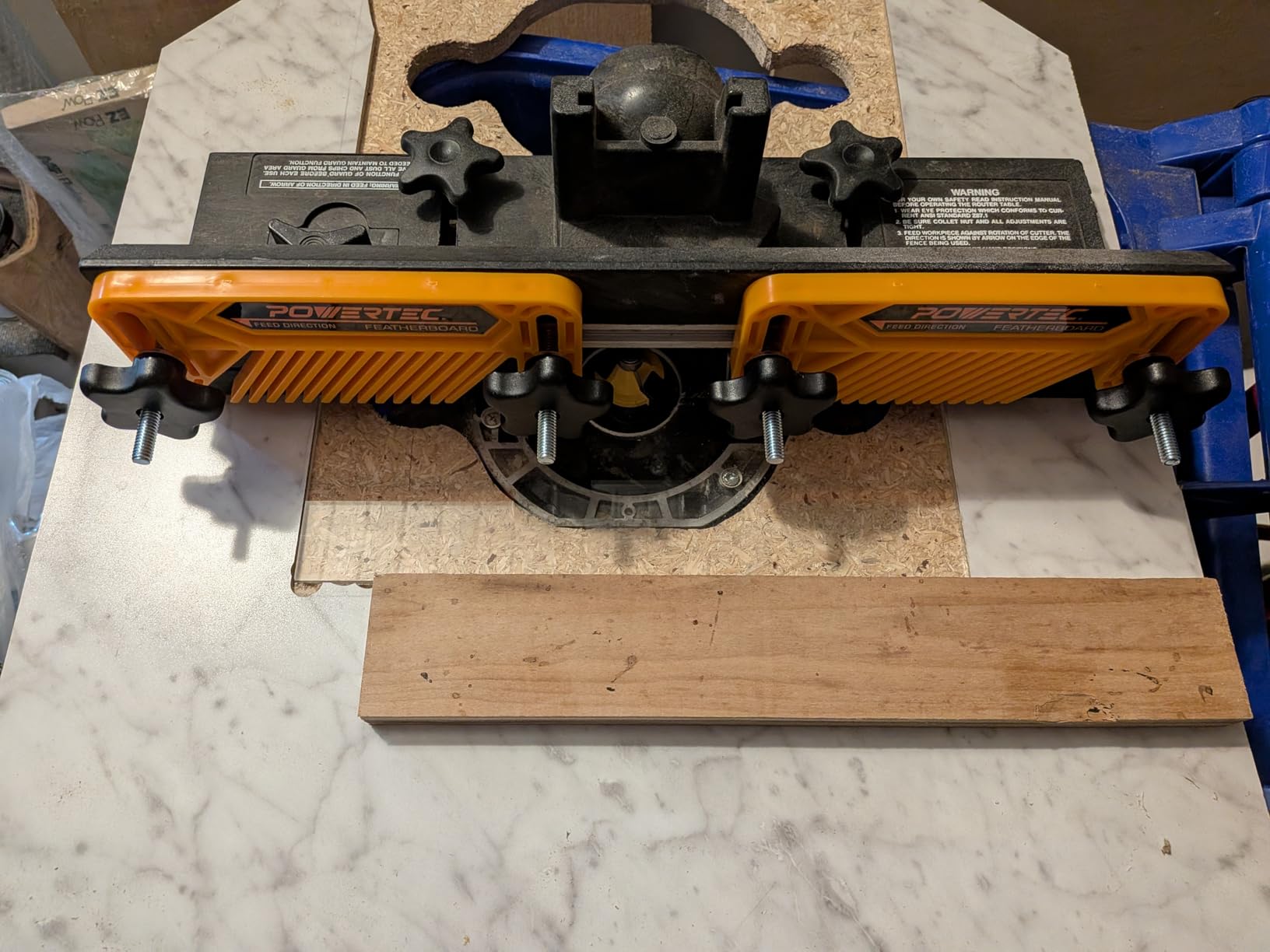 POWERTEC Featherboards for Router Table Fence, Bandsaw, Tandem Feather Boards Fit T-Track & Miter Slot, 2PK (71553) customer photo 2
