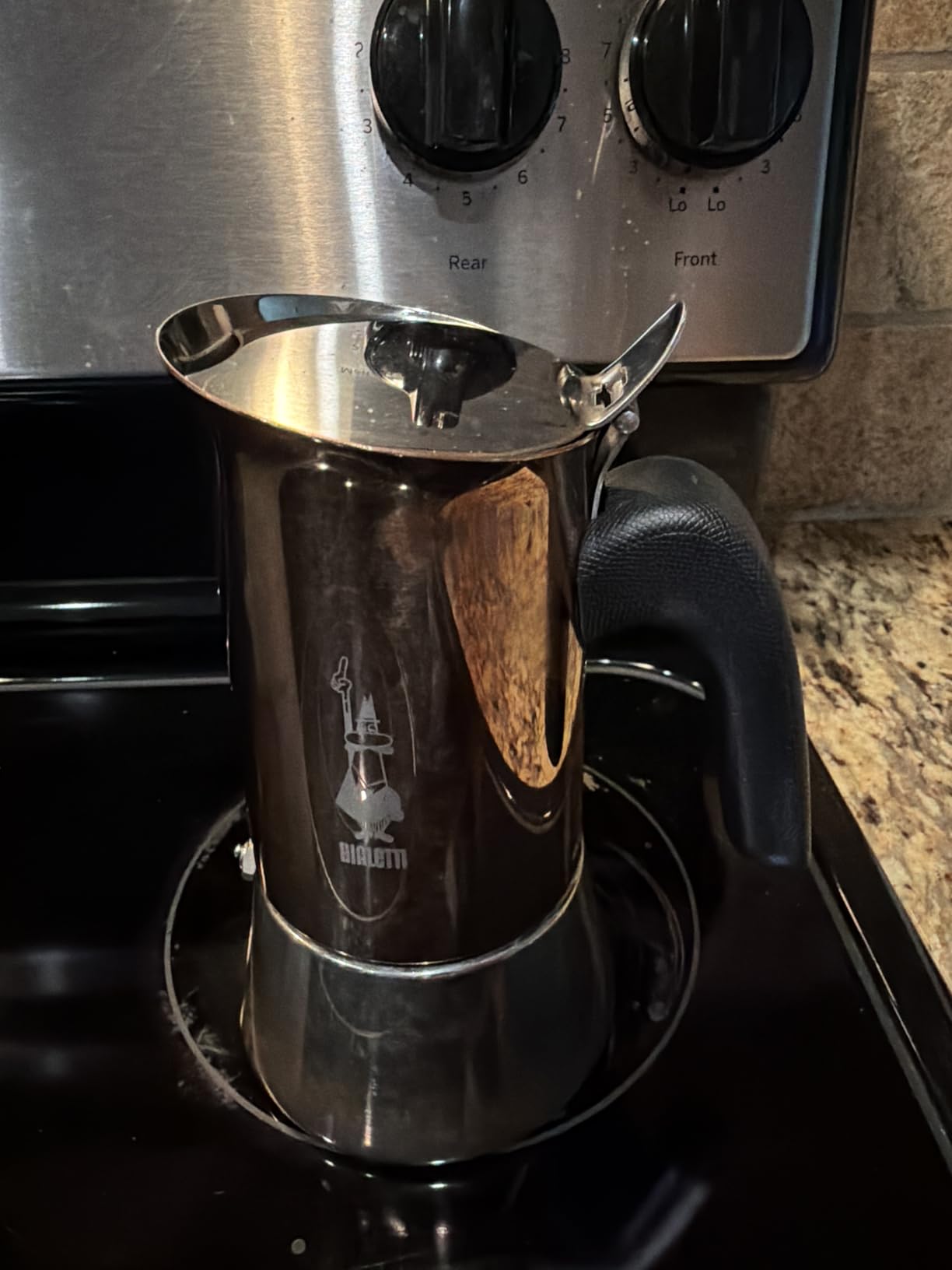 Bialetti New Venus Induction Stovetop Coffee Maker, Stainless Steel, 4 Cups (5.7 Oz), Silver customer photo 2