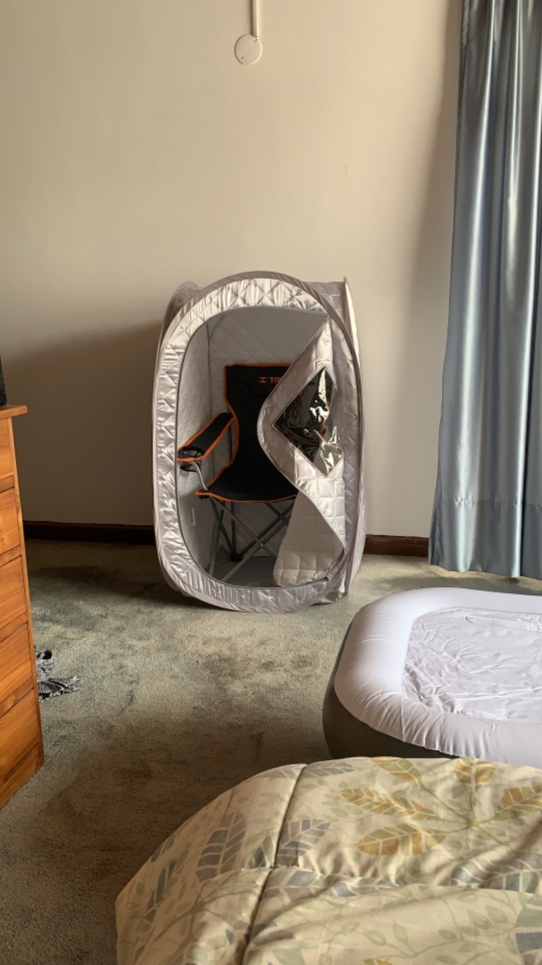 Smartmak Portable Sauna Tent, Foldable One Person Full Body Spa for Detox Therapy Without Steamer - Grey customer photo 1