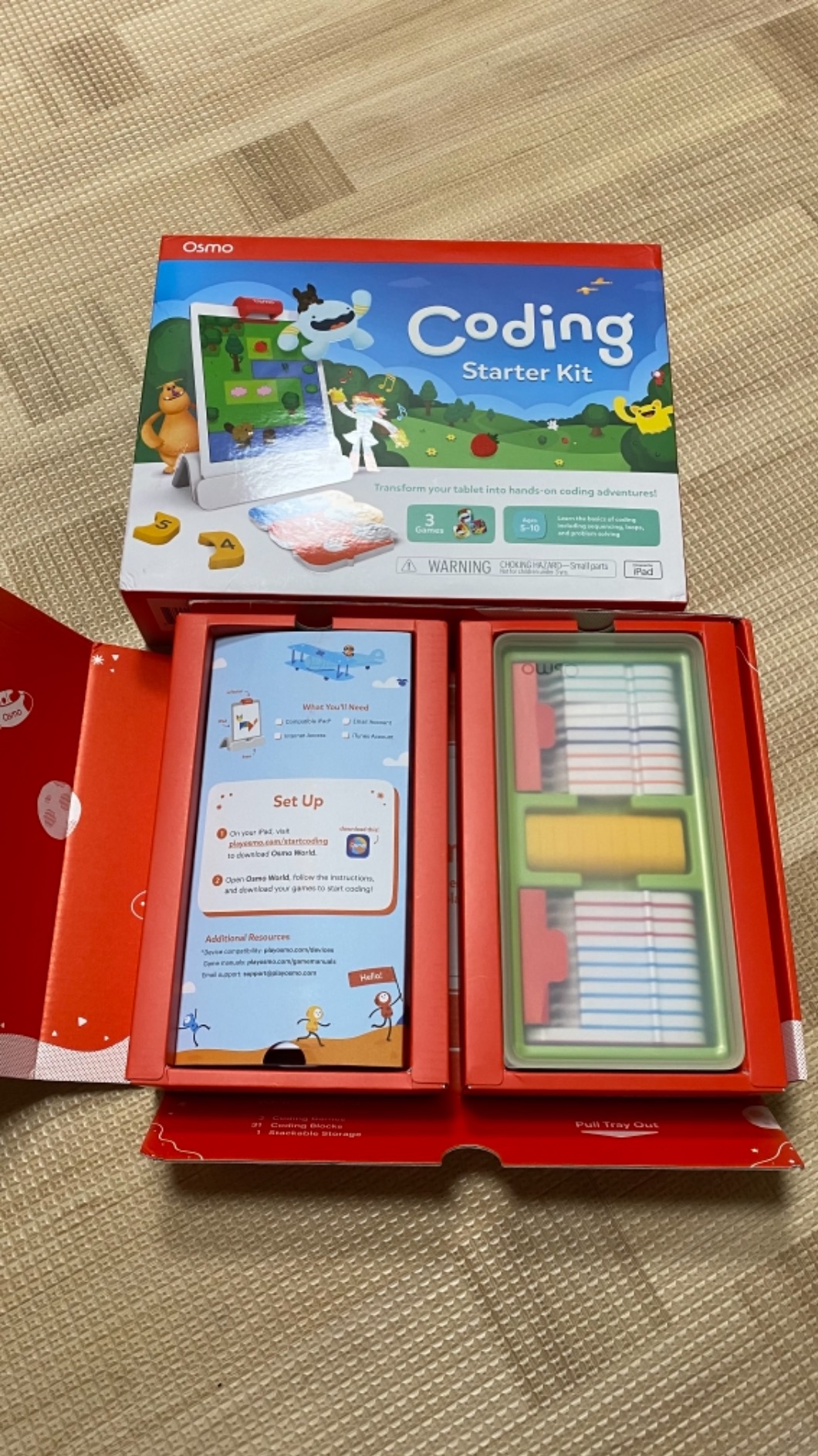 Osmo - Coding Starter Kit for iPad - 3 Educational Learning Games - Ages 5-10+ - Learn to Code, Basics Puzzles - STEM Toy - Logic, Fundamentals (Osmo iPad Base Included) customer photo 1